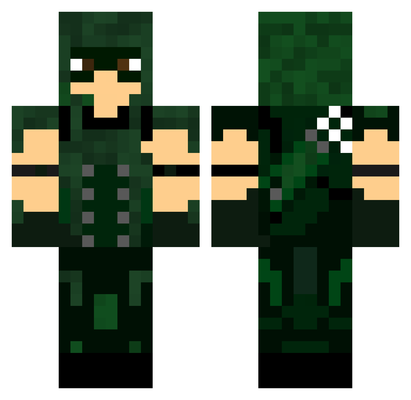 CapziJewishphoto Minecraft skin, front and back view
