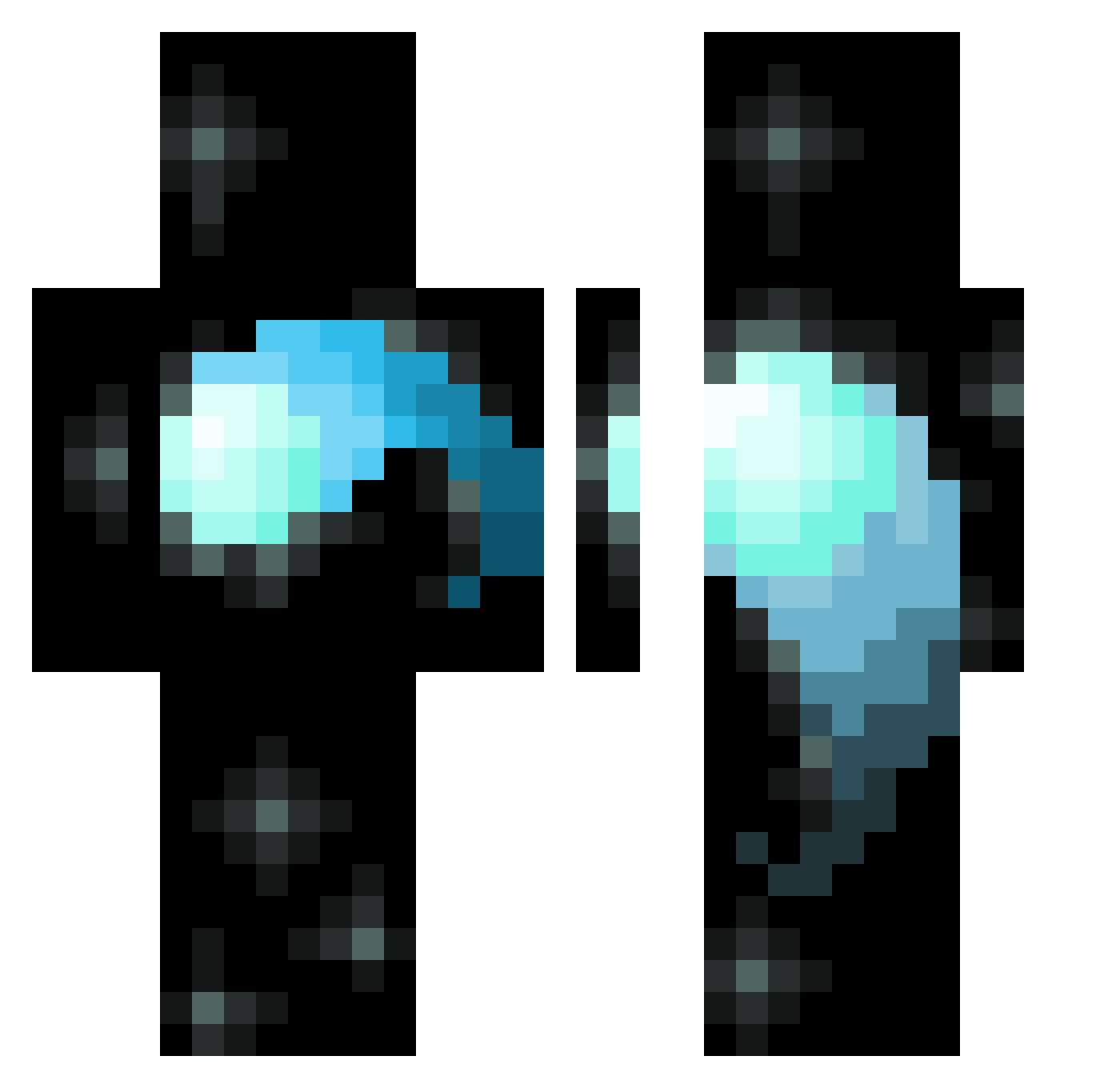 samura_ii Minecraft skin, front and back view