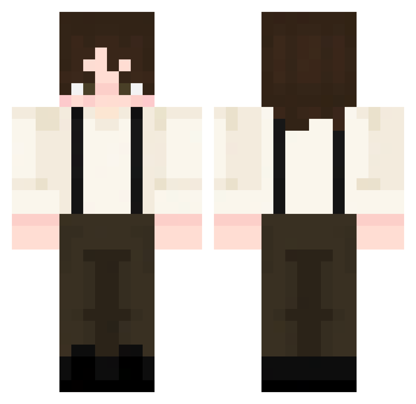 Jorrd Minecraft skin, front and back view