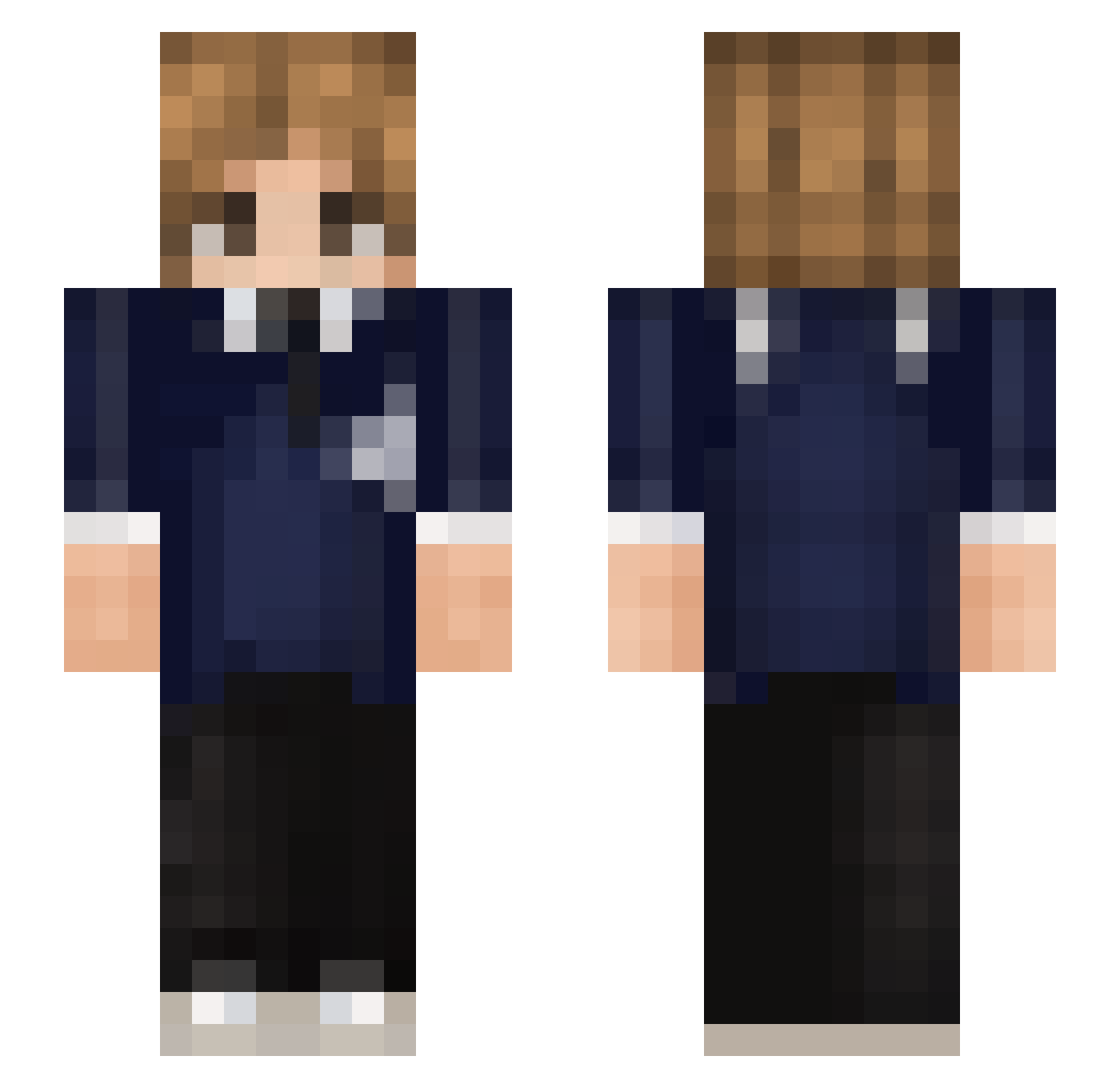 luri007 Minecraft skin, front and back view
