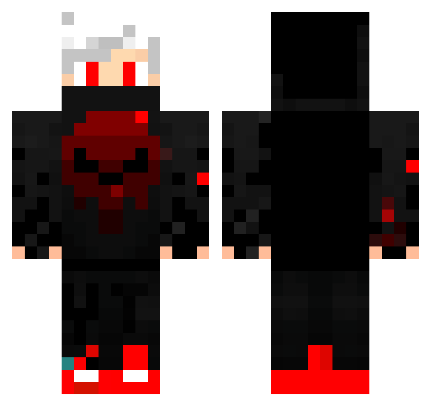 proAntek13 Minecraft skin, front and back view