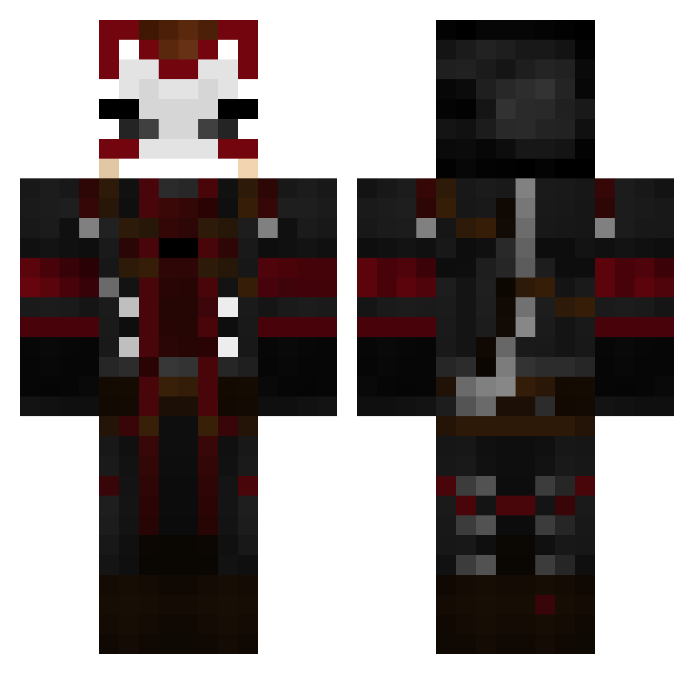 T3eWorstOne Minecraft skin, front and back view