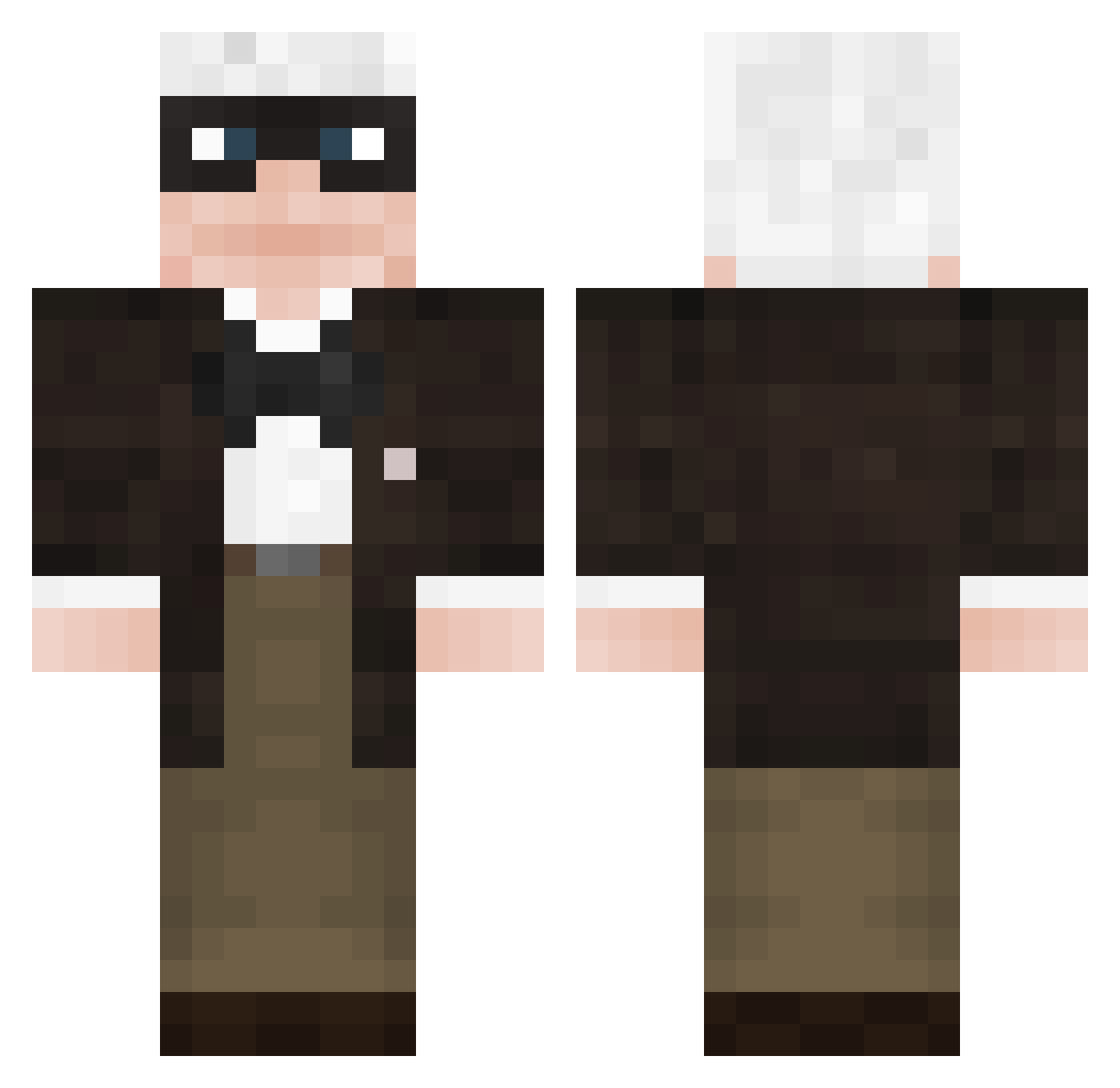 eBoyDjor Minecraft skin, front and back view