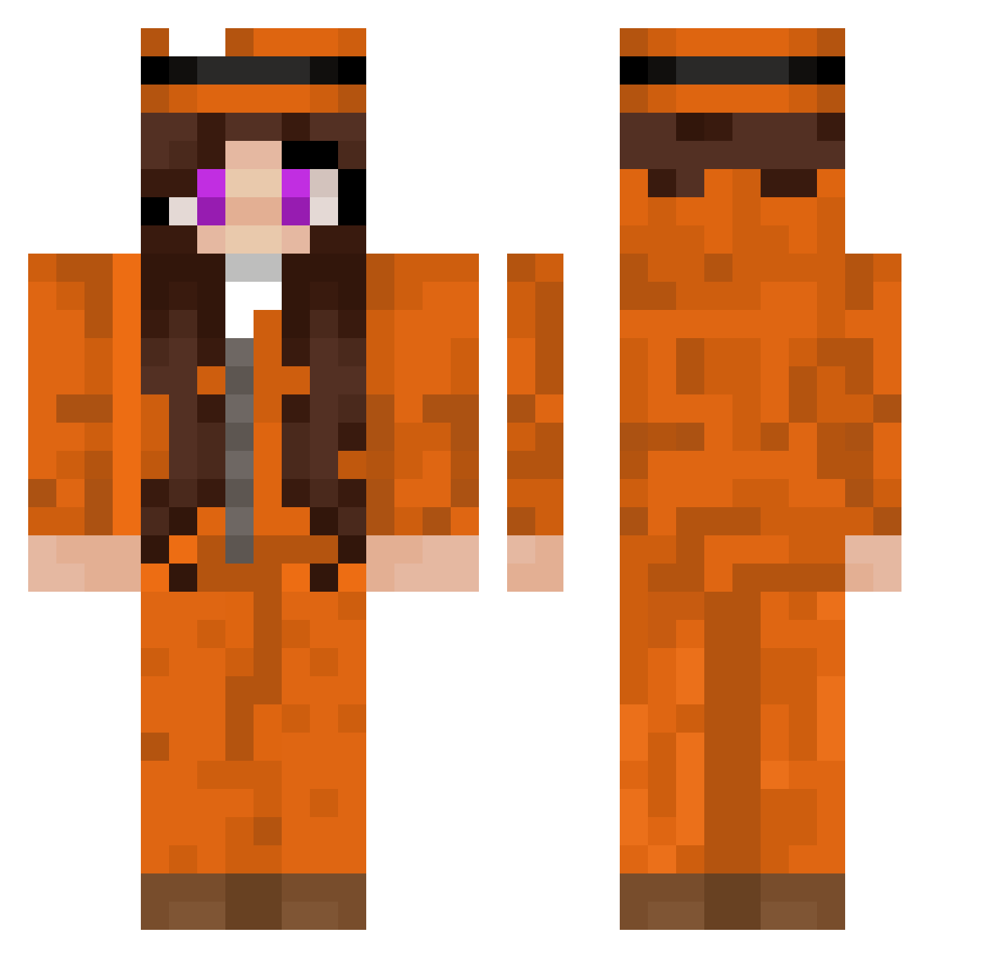 jjwhocares506 Minecraft skin, front and back view