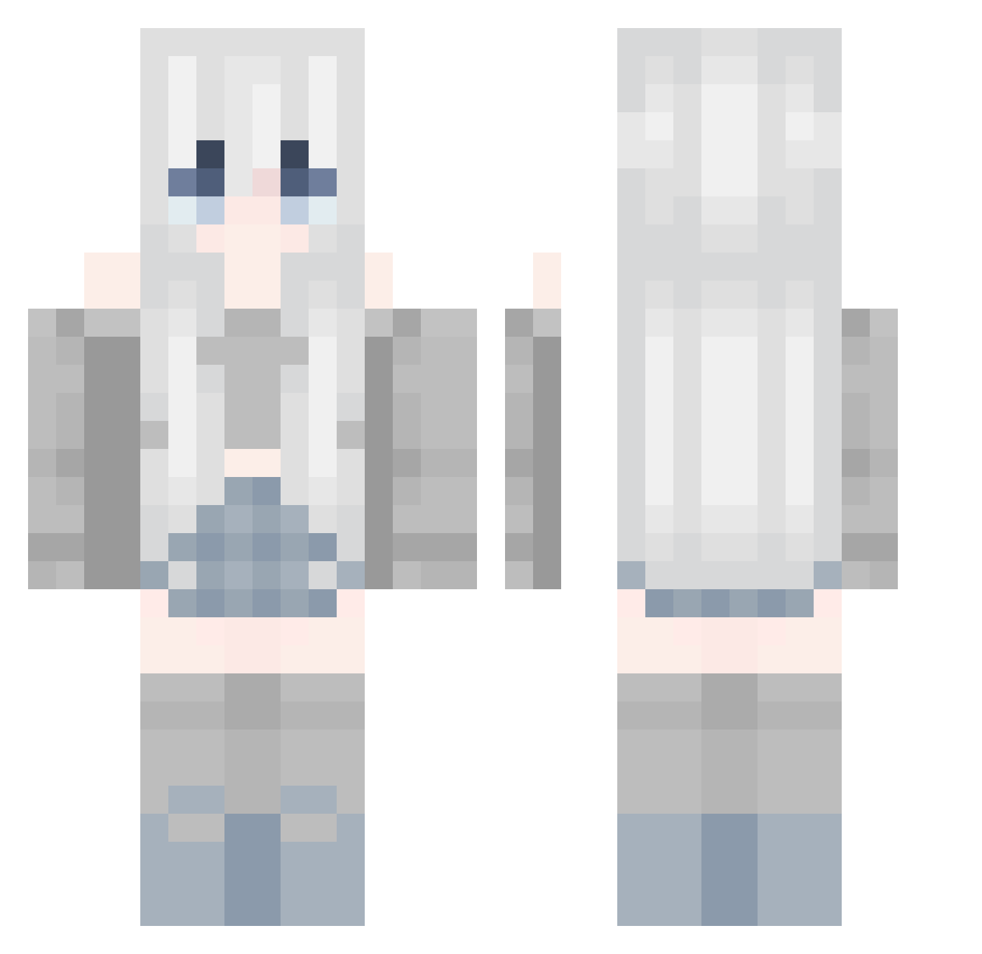 IEatTitans Minecraft skin, front and back view