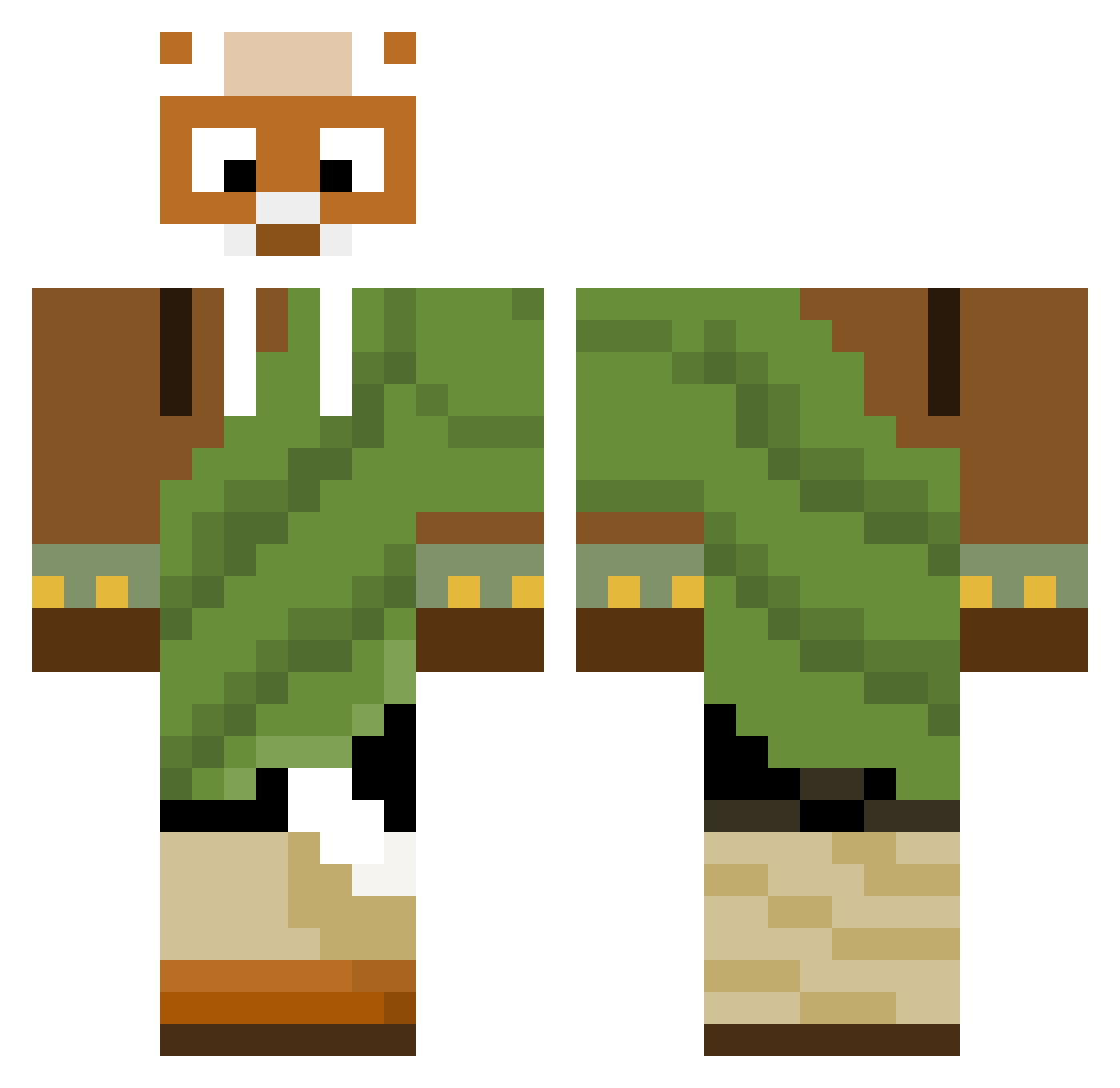 Master_Shlengthy Minecraft skin, front and back view