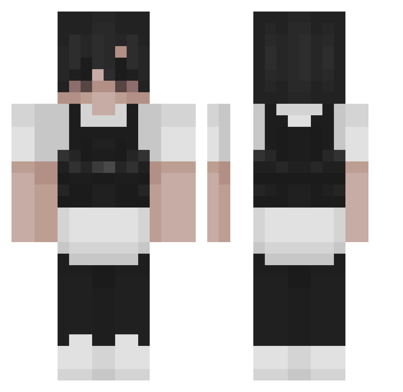 kasior8754 Minecraft skin, front and back view