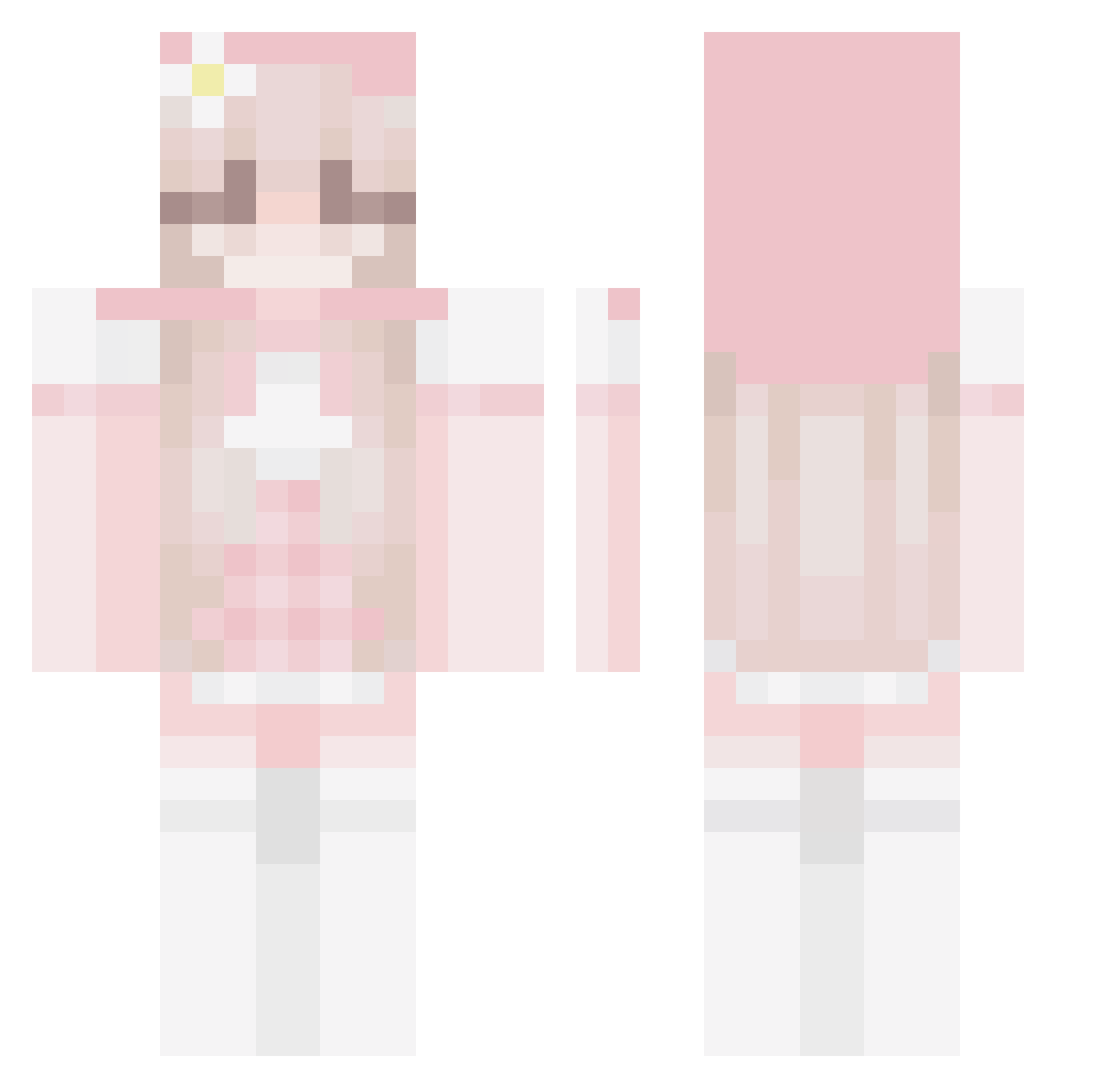 NightBloodFX Minecraft skin, front and back view