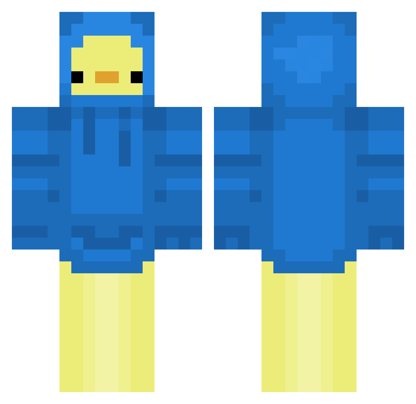 Fresco_Di_Zona Minecraft skin, front and back view