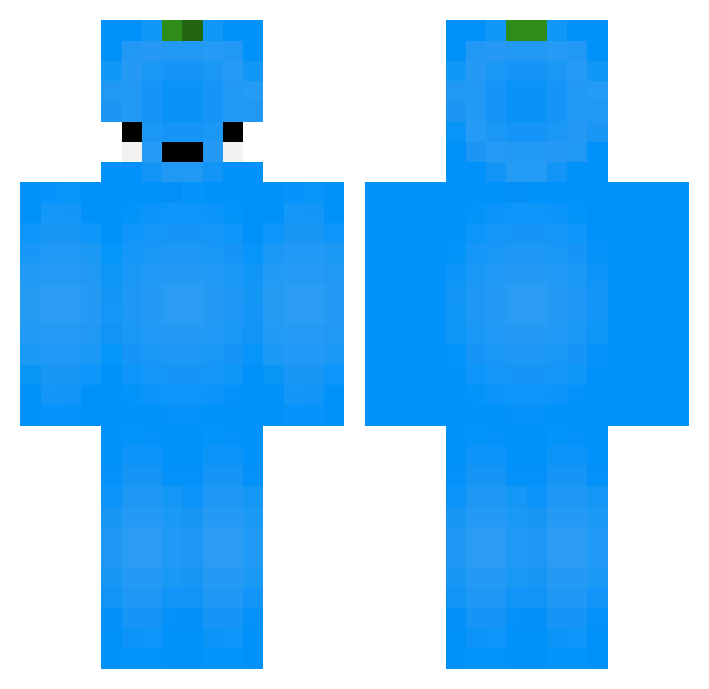 MasonIsaB1tch Minecraft skin, front and back view