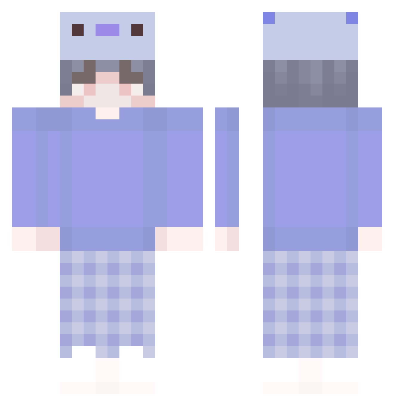 jeffery566 Minecraft skin, front and back view