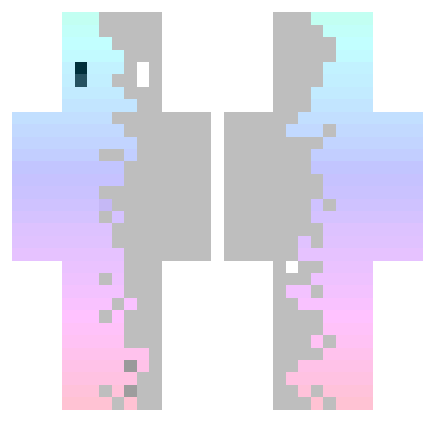 Rifleboy10 Minecraft skin, front and back view