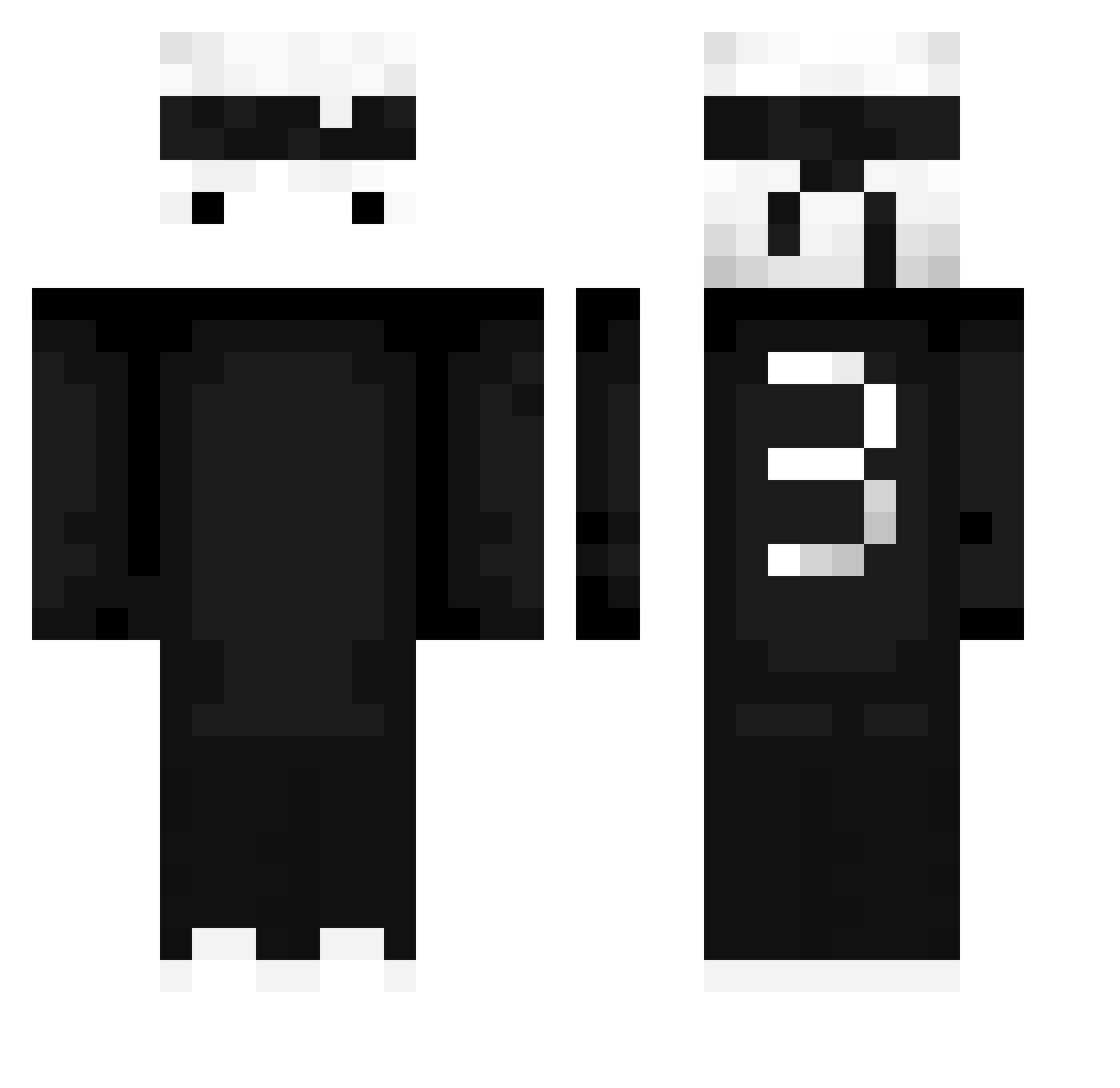 Eddi_T911 Minecraft skin, front and back view