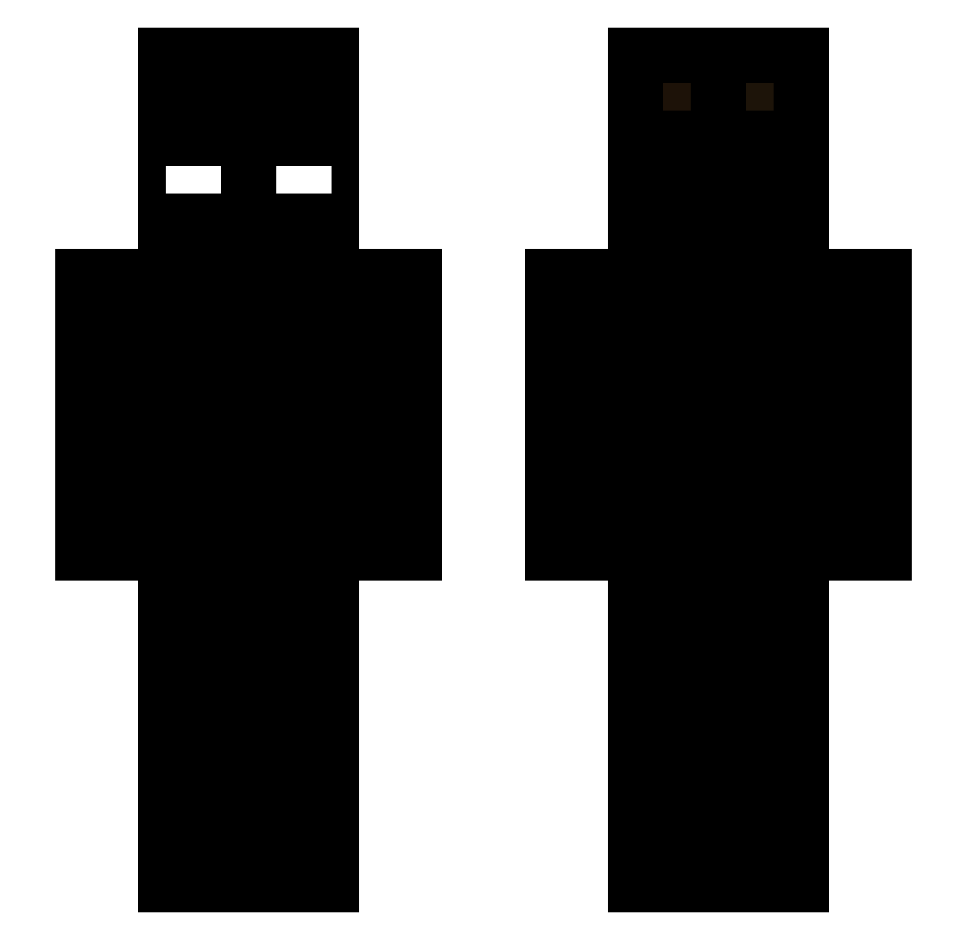 ItzOndra14 Minecraft skin, front and back view