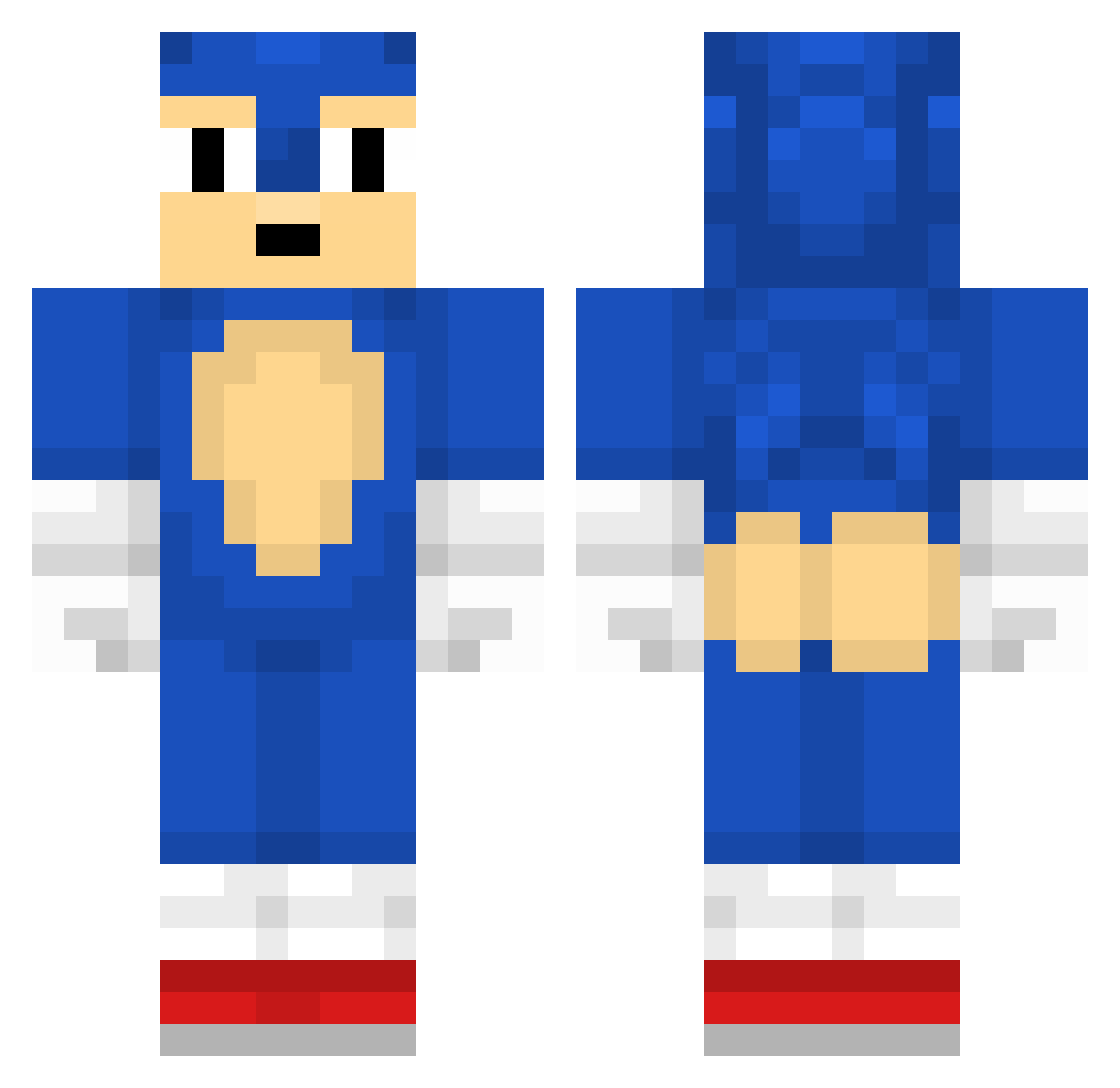 jehfreh Minecraft skin, front and back view