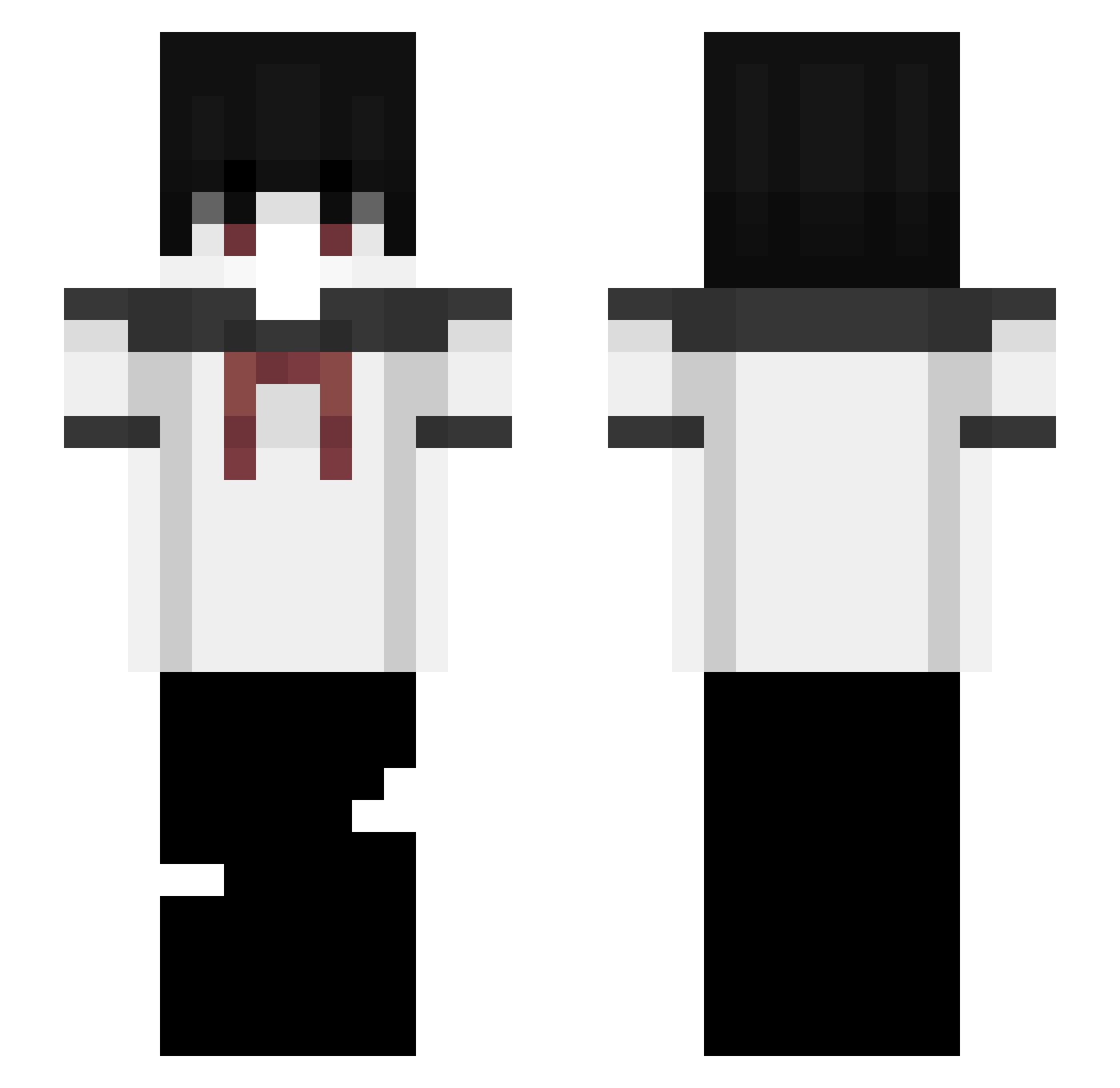 Deug Minecraft skin, front and back view