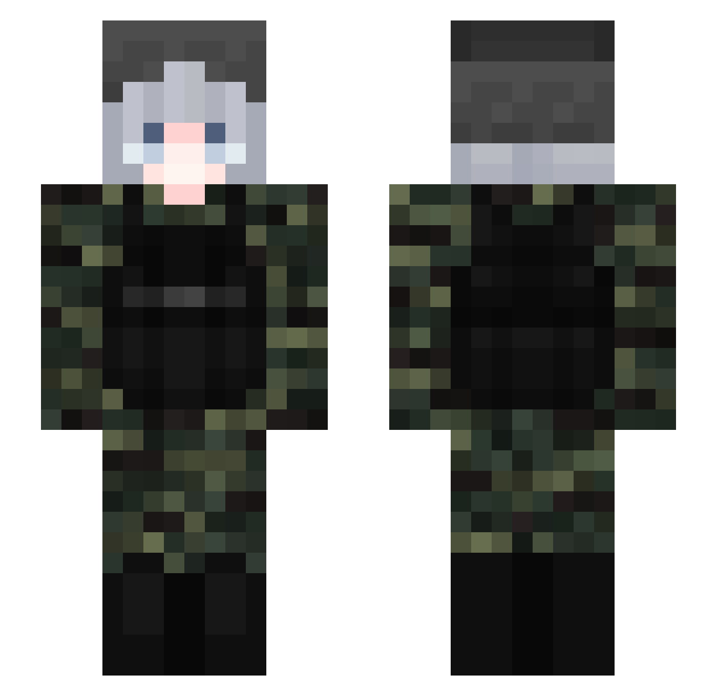 7P_Shota Minecraft skin, front and back view
