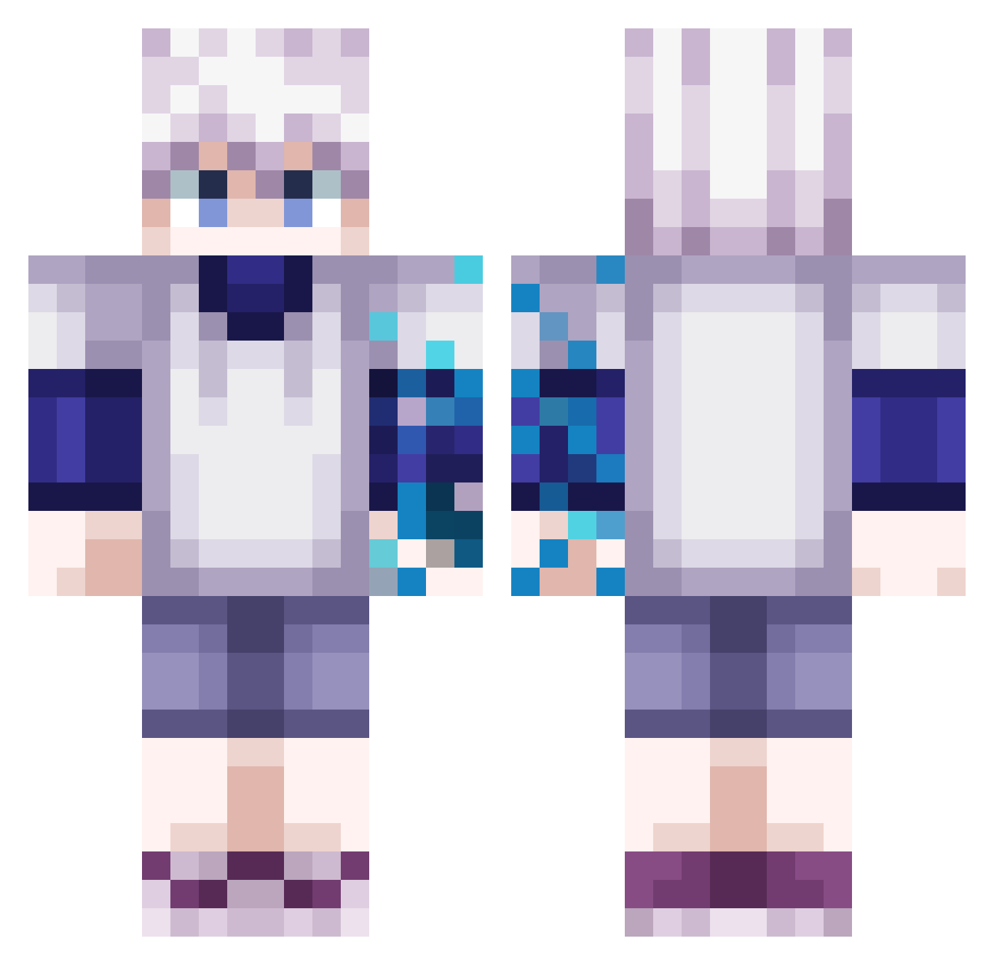 Sen0x_ Minecraft skin, front and back view