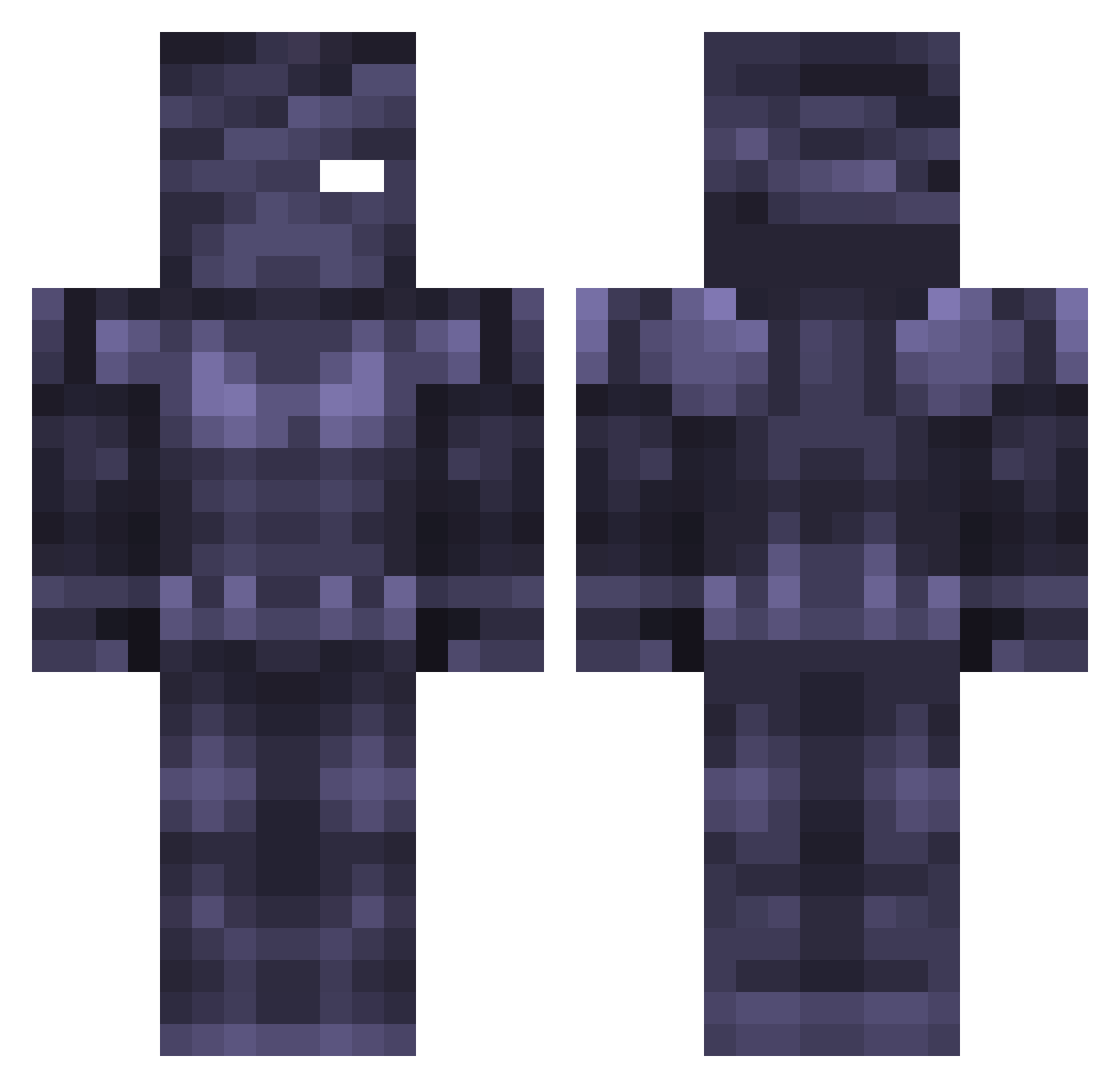 Ch1mpad_akari Minecraft skin, front and back view