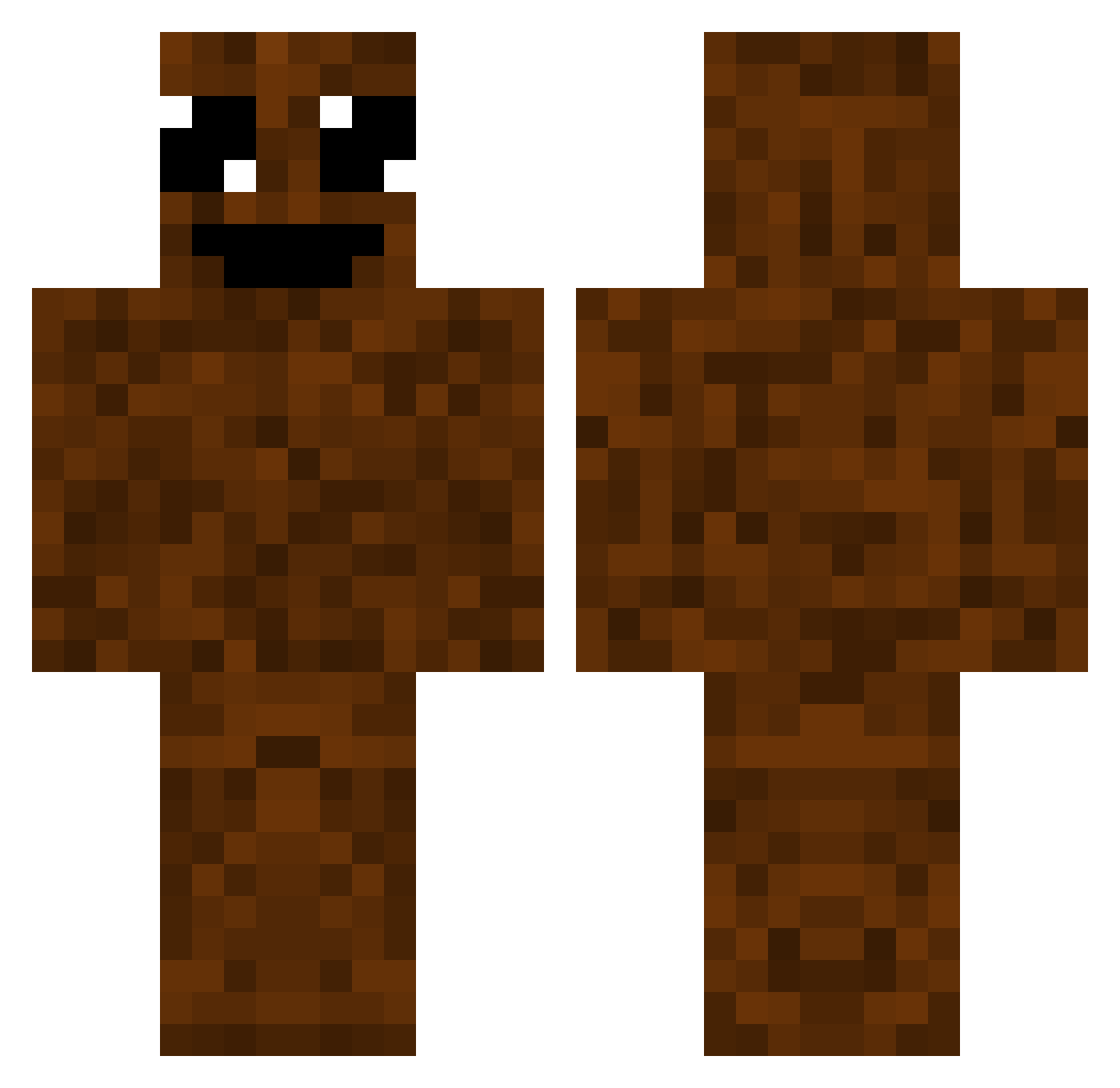 itzCoconut_ Minecraft skin, front and back view