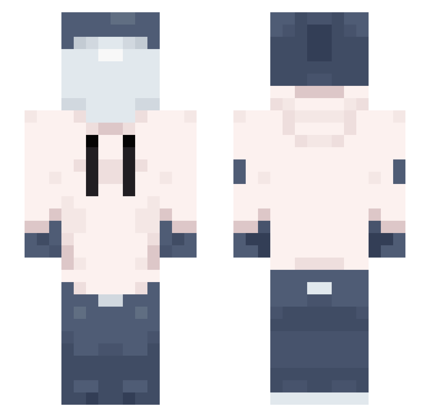 Muro_o Minecraft skin, front and back view