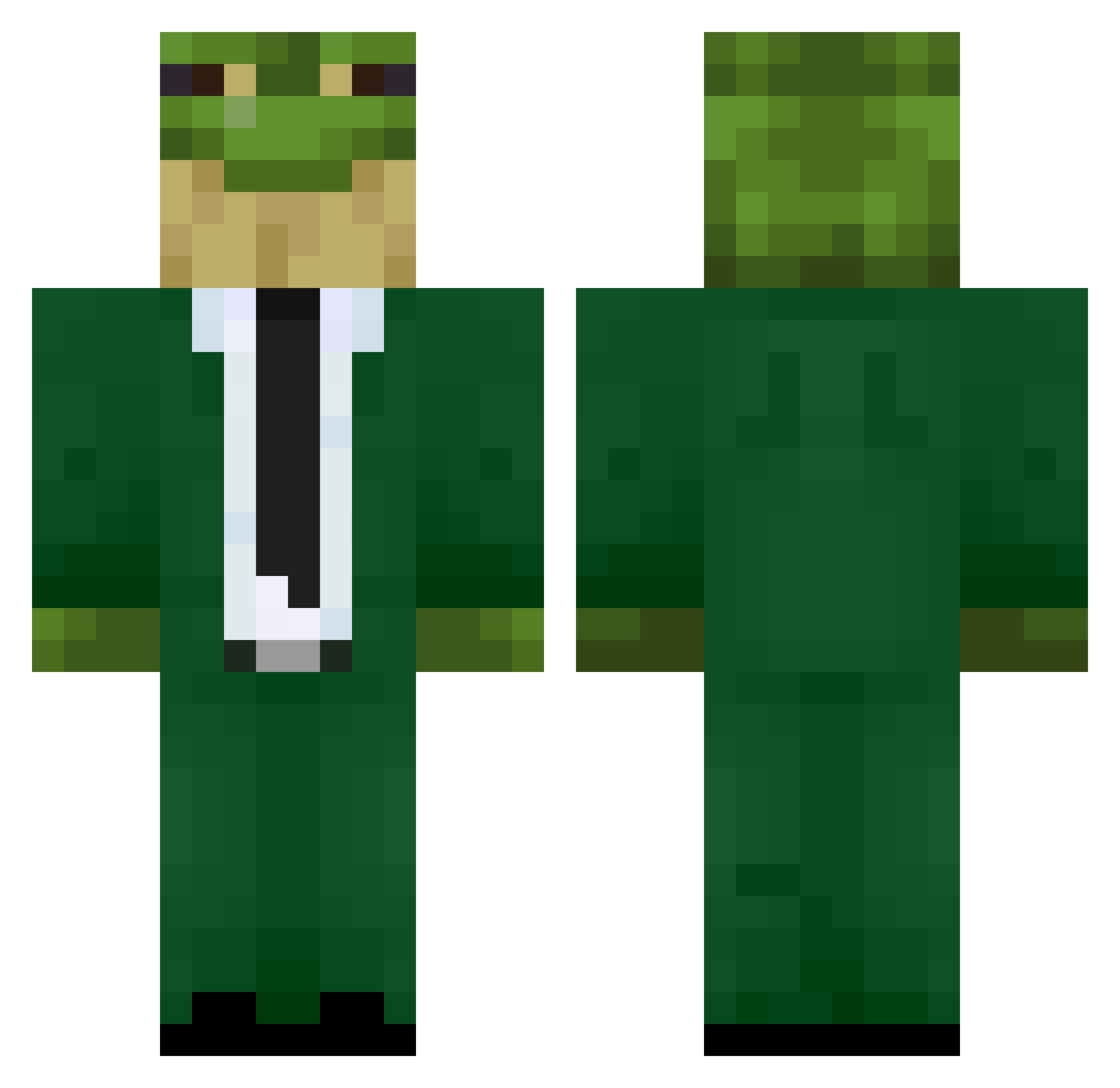 BadBandit702 Minecraft skin, front and back view
