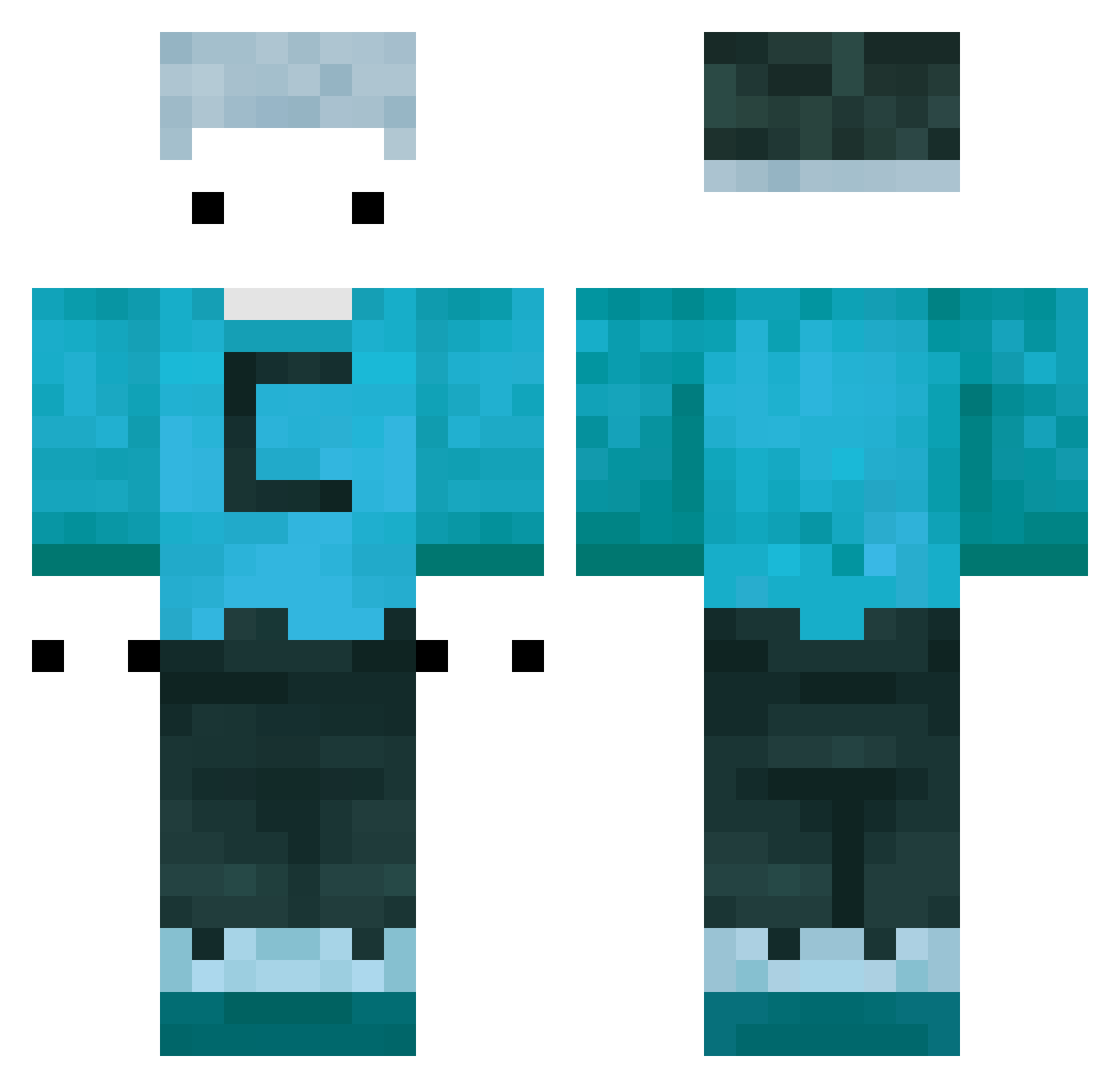 gCriticaL - simple face Minecraft skin