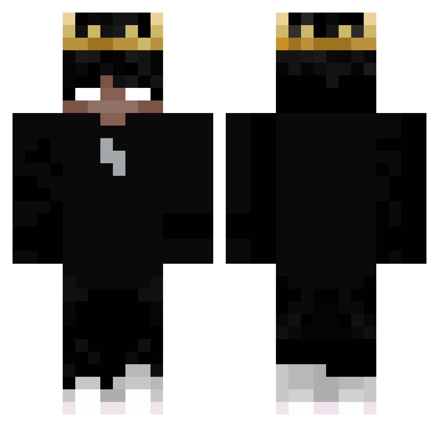 nedcharlize Minecraft skin, front and back view