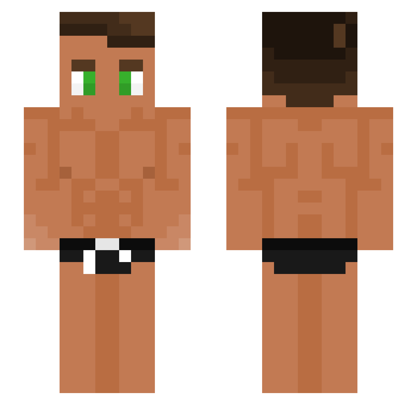 kooki2121 Minecraft skin, front and back view