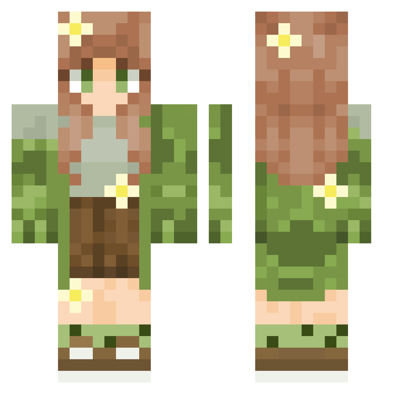 eSKa_pl Minecraft skin, front and back view