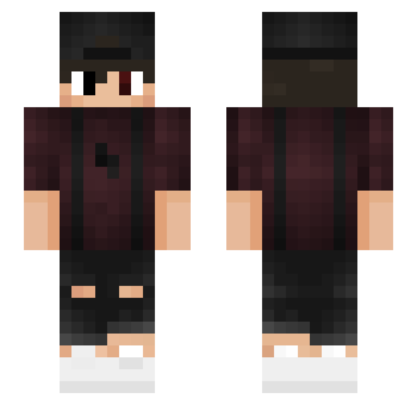 IchBinDerMarco Minecraft skin, front and back view
