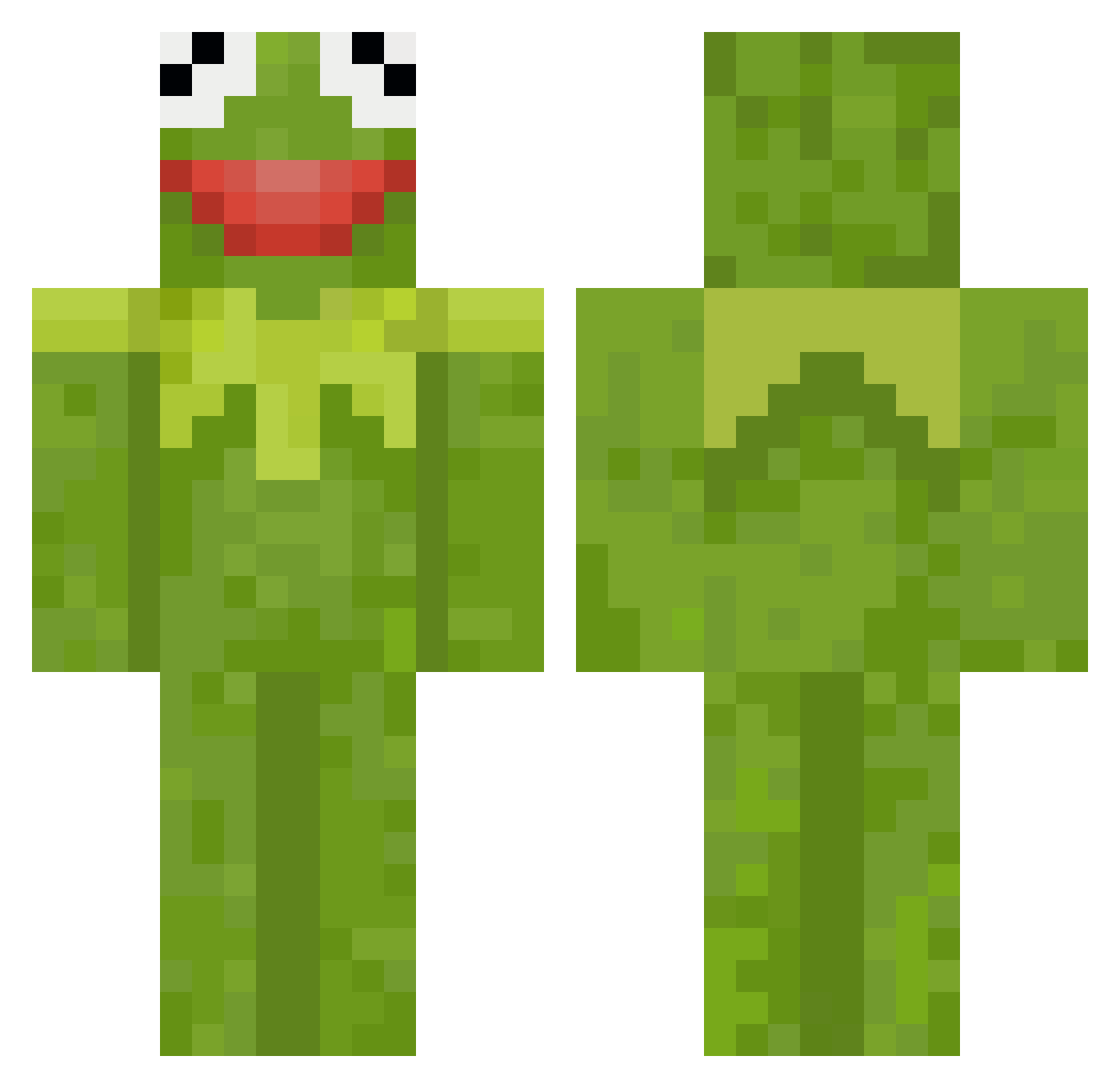 Frankie530 Minecraft skin, front and back view
