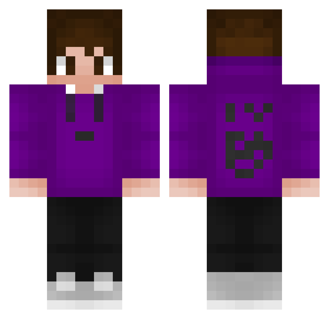 Sr_Wallet Minecraft skin, front and back view