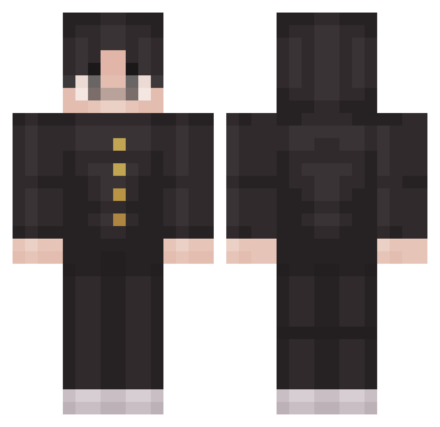 LMJ_SaN Minecraft skin, front and back view