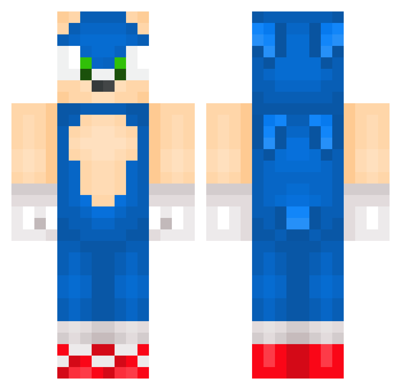 MarcelloBello123 Minecraft skin, front and back view