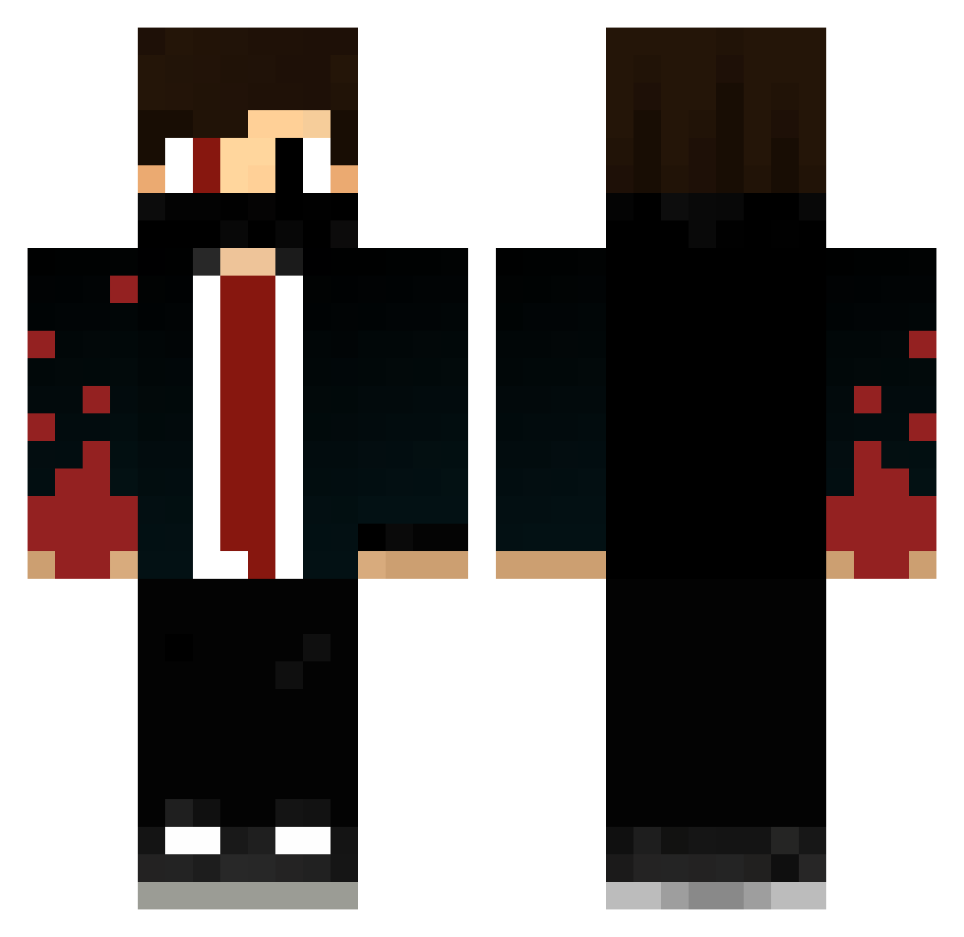 SizHepinizBentek Minecraft skin, front and back view