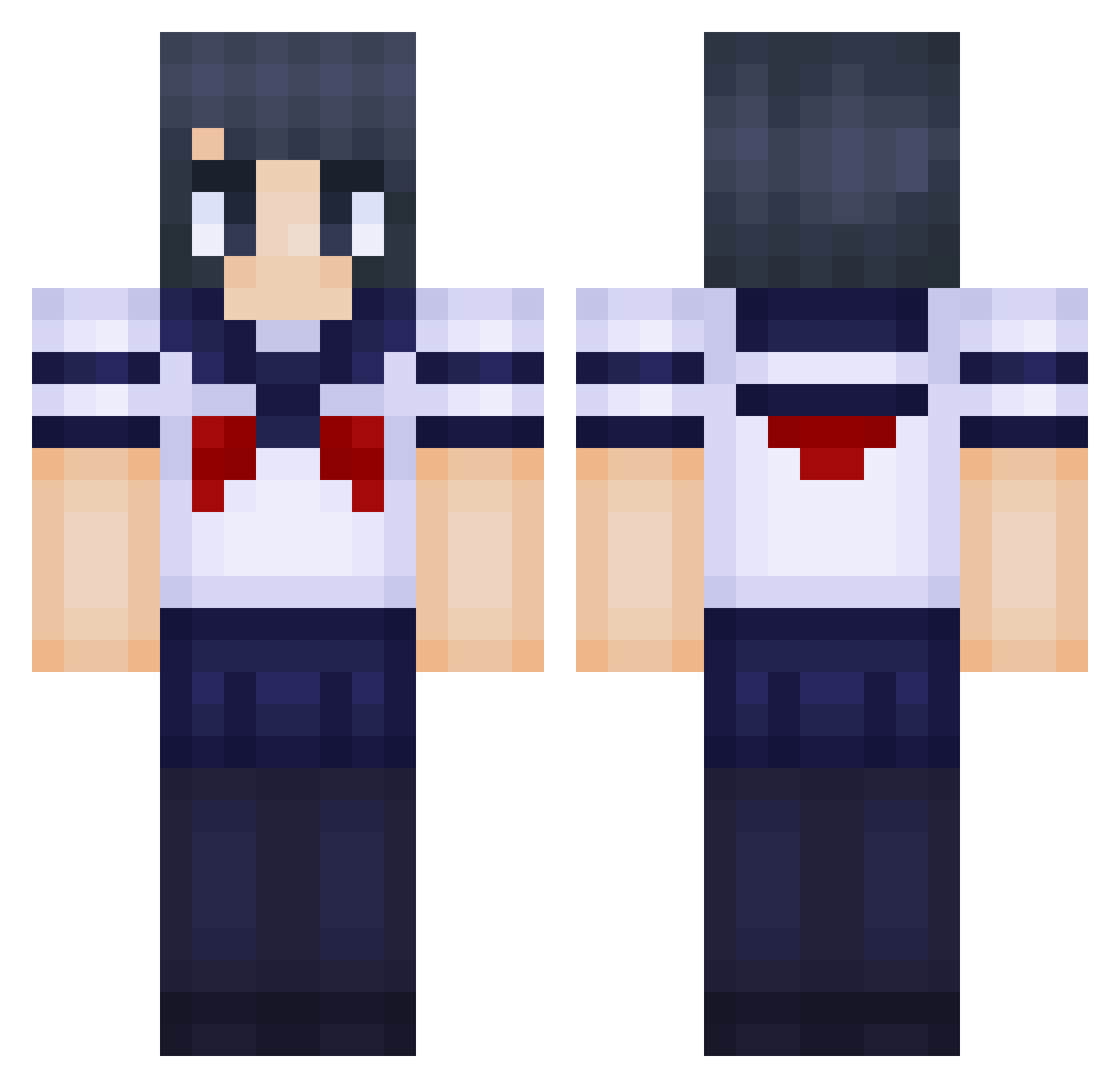 kiwixcoke Minecraft skin, front and back view