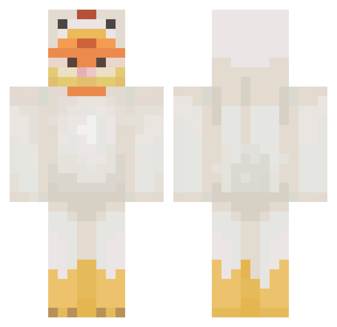 funf3tti Minecraft skin, front and back view