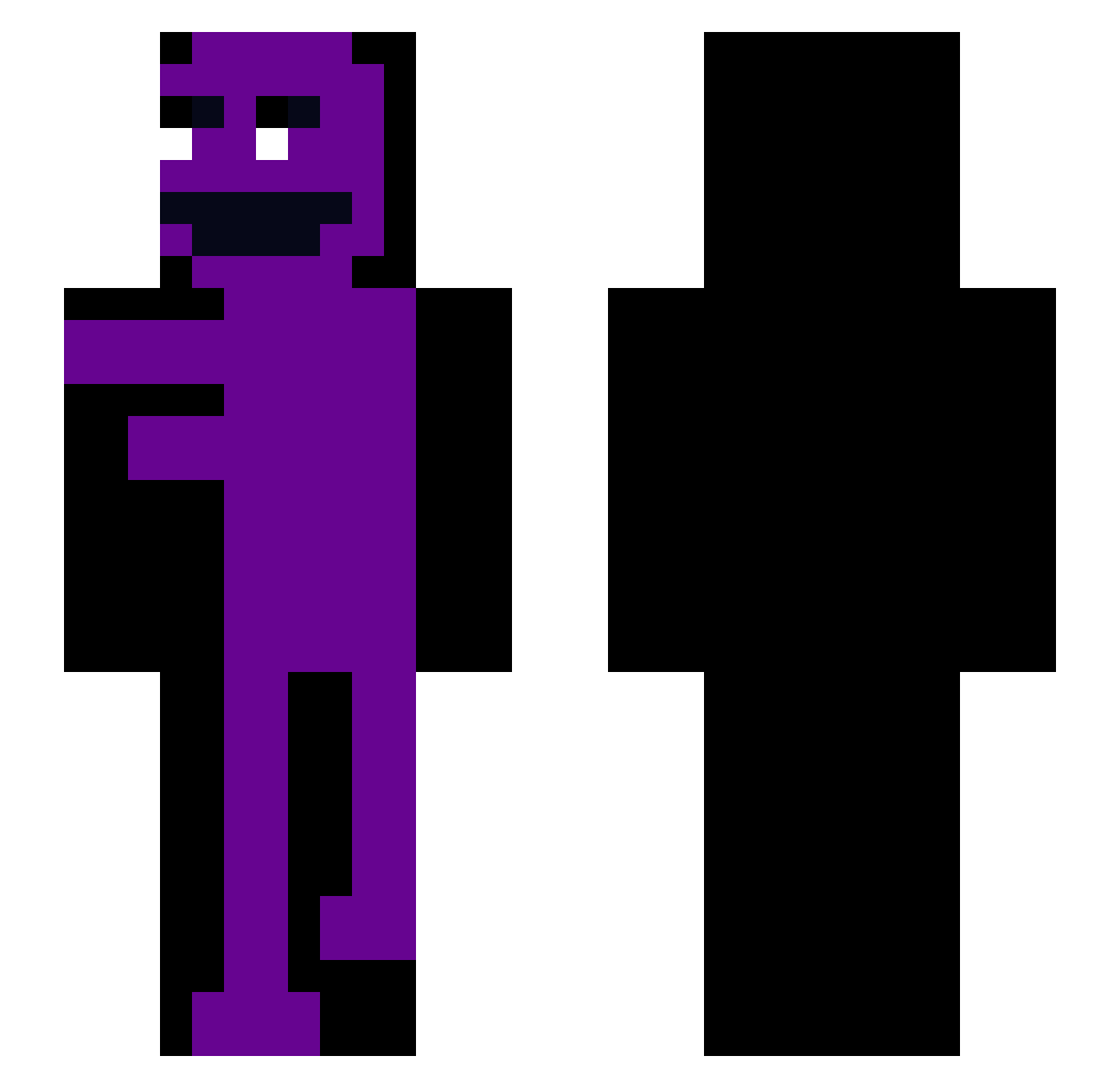 ALEXDAKODA Minecraft skin, front and back view