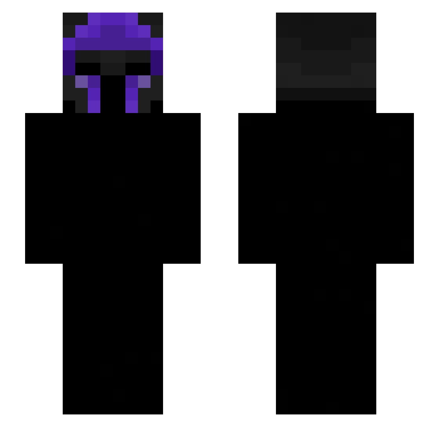 Swan_zi Minecraft skin, front and back view