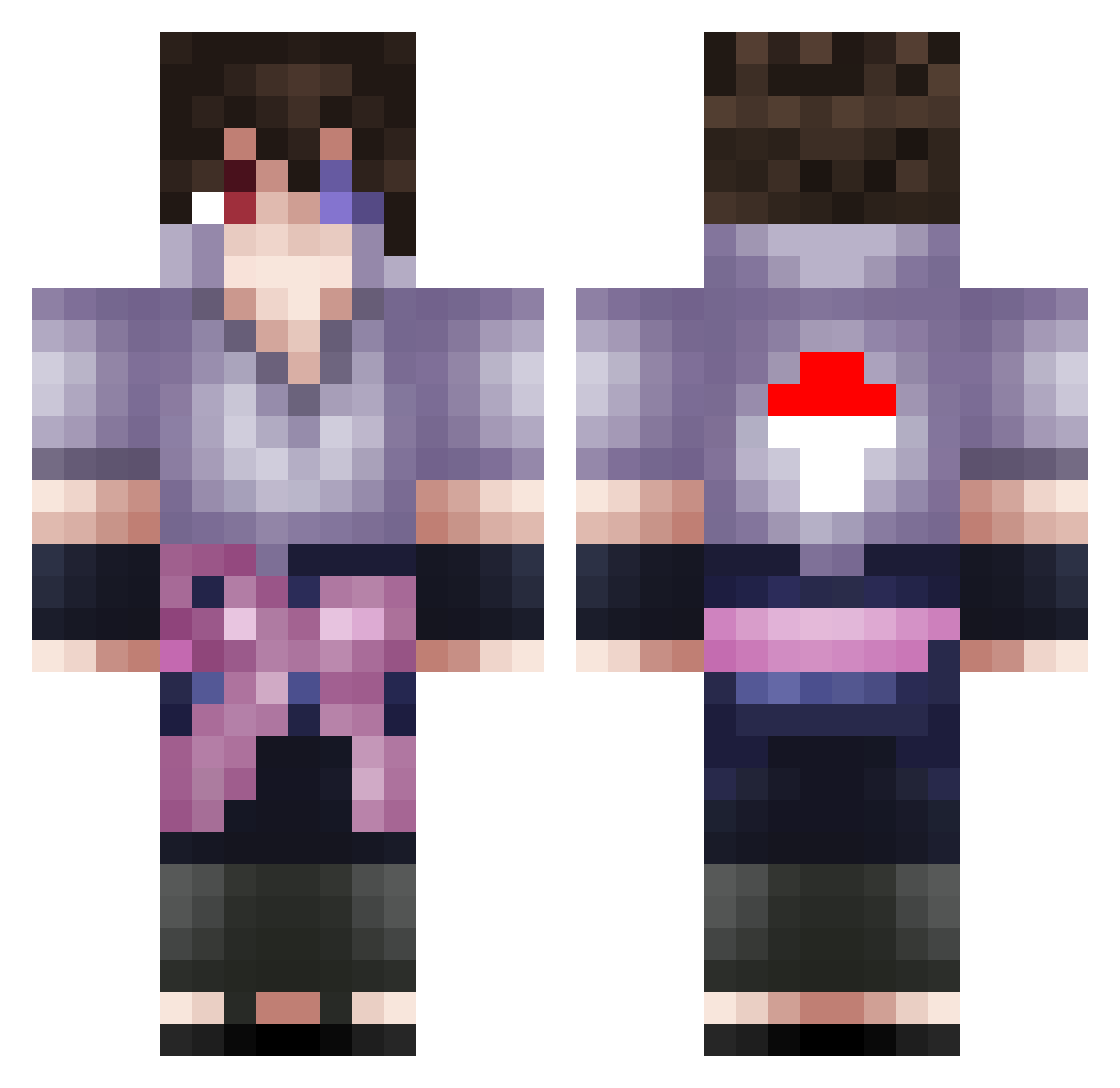 Rich_Taco4 Minecraft skin, front and back view