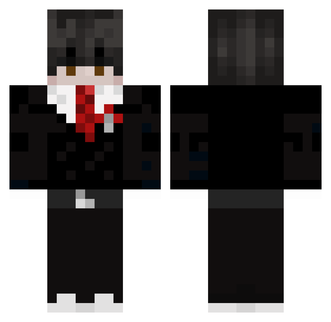 sao_justin Minecraft skin, front and back view