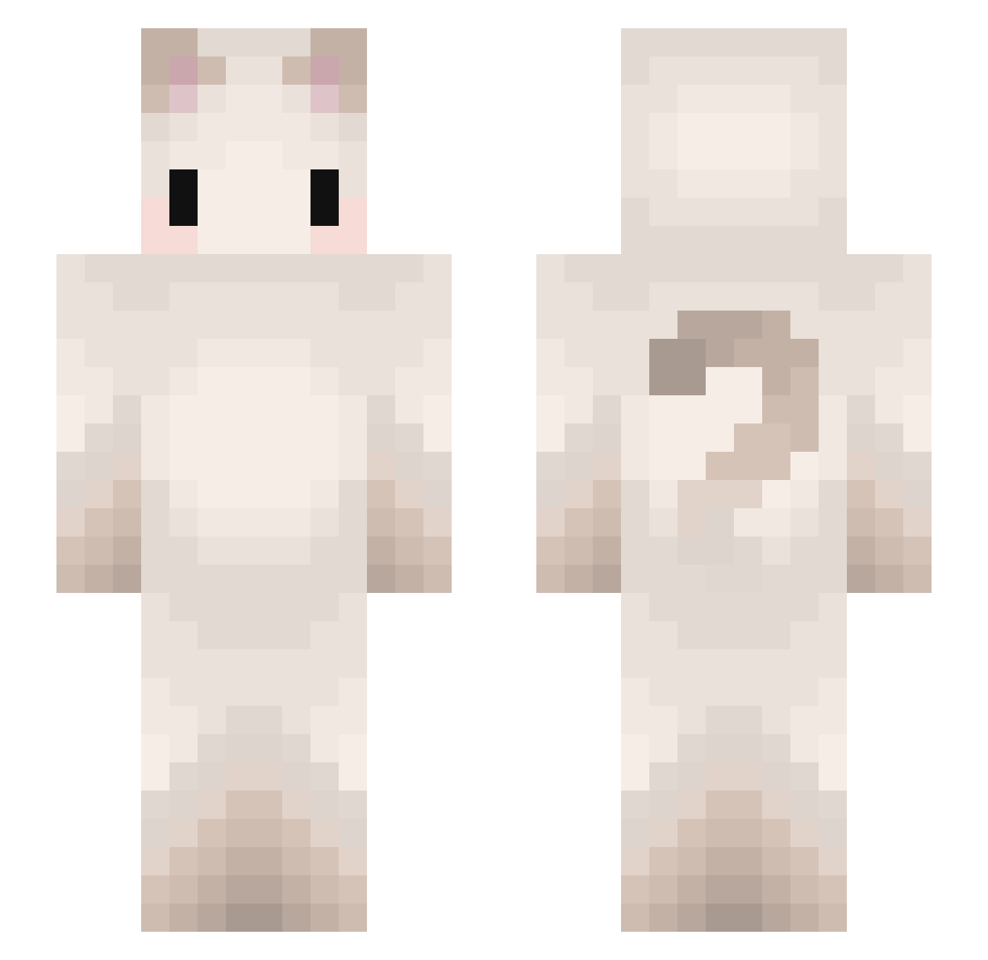 pcjz11 Minecraft skin, front and back view