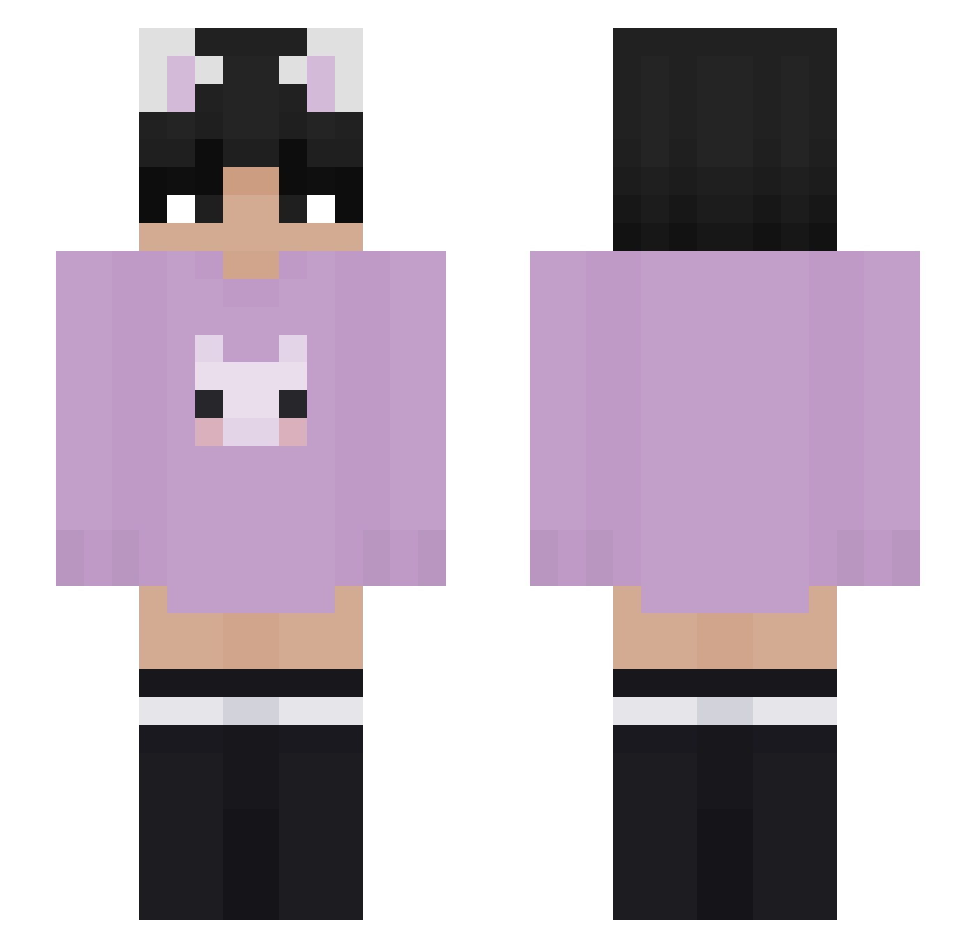 Owen32_ Minecraft skin, front and back view