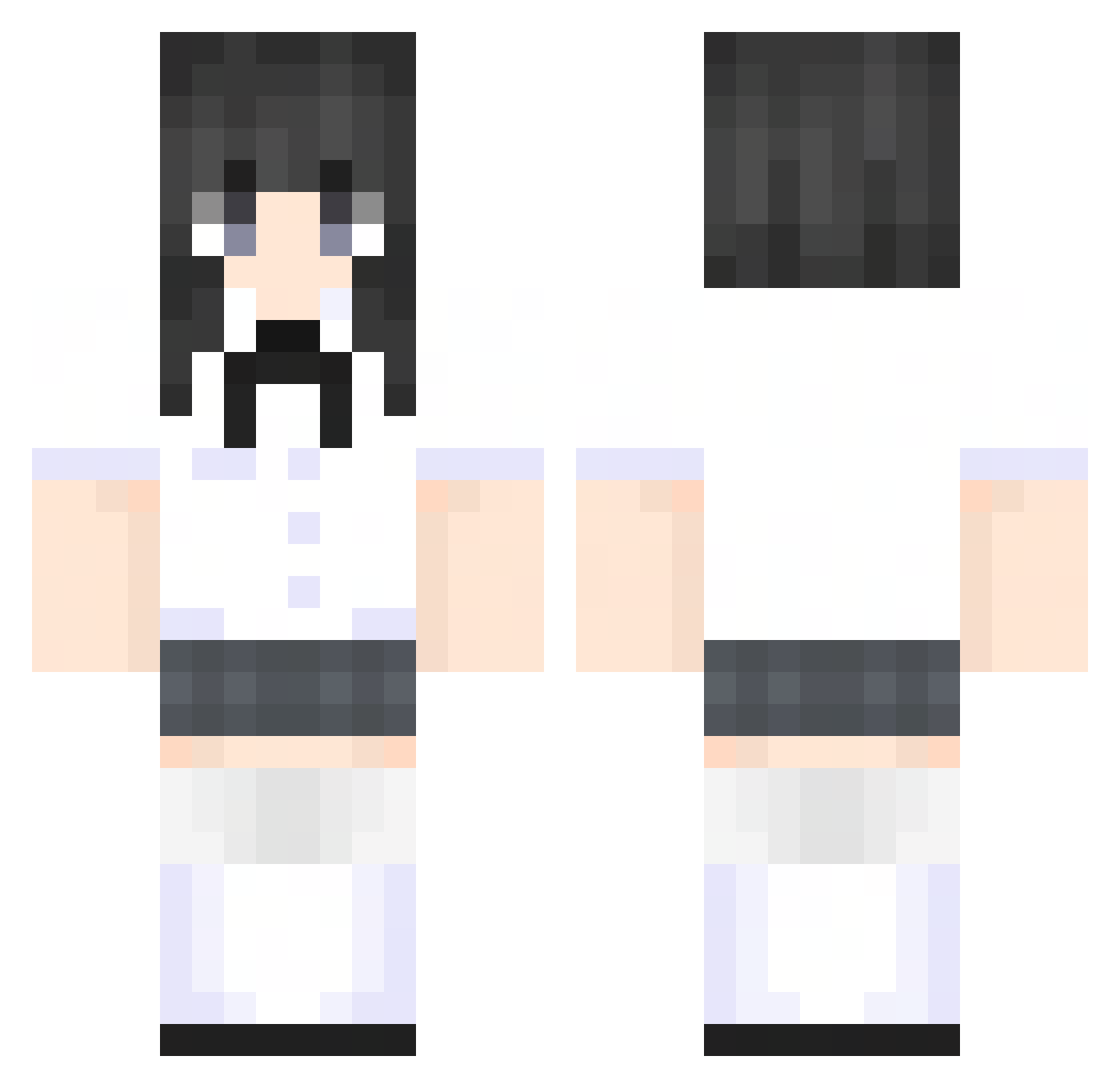 BAAGO Minecraft skin, front and back view