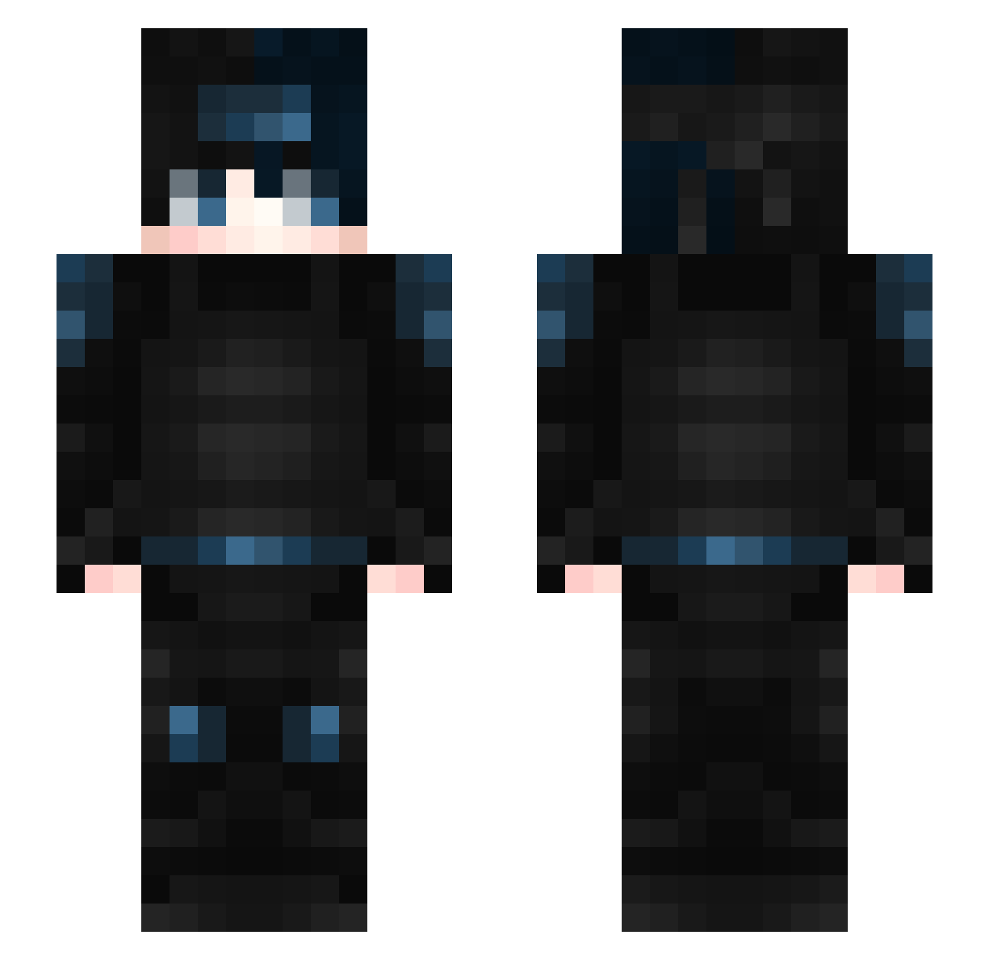 mrb_aN3Gh Minecraft skin, front and back view