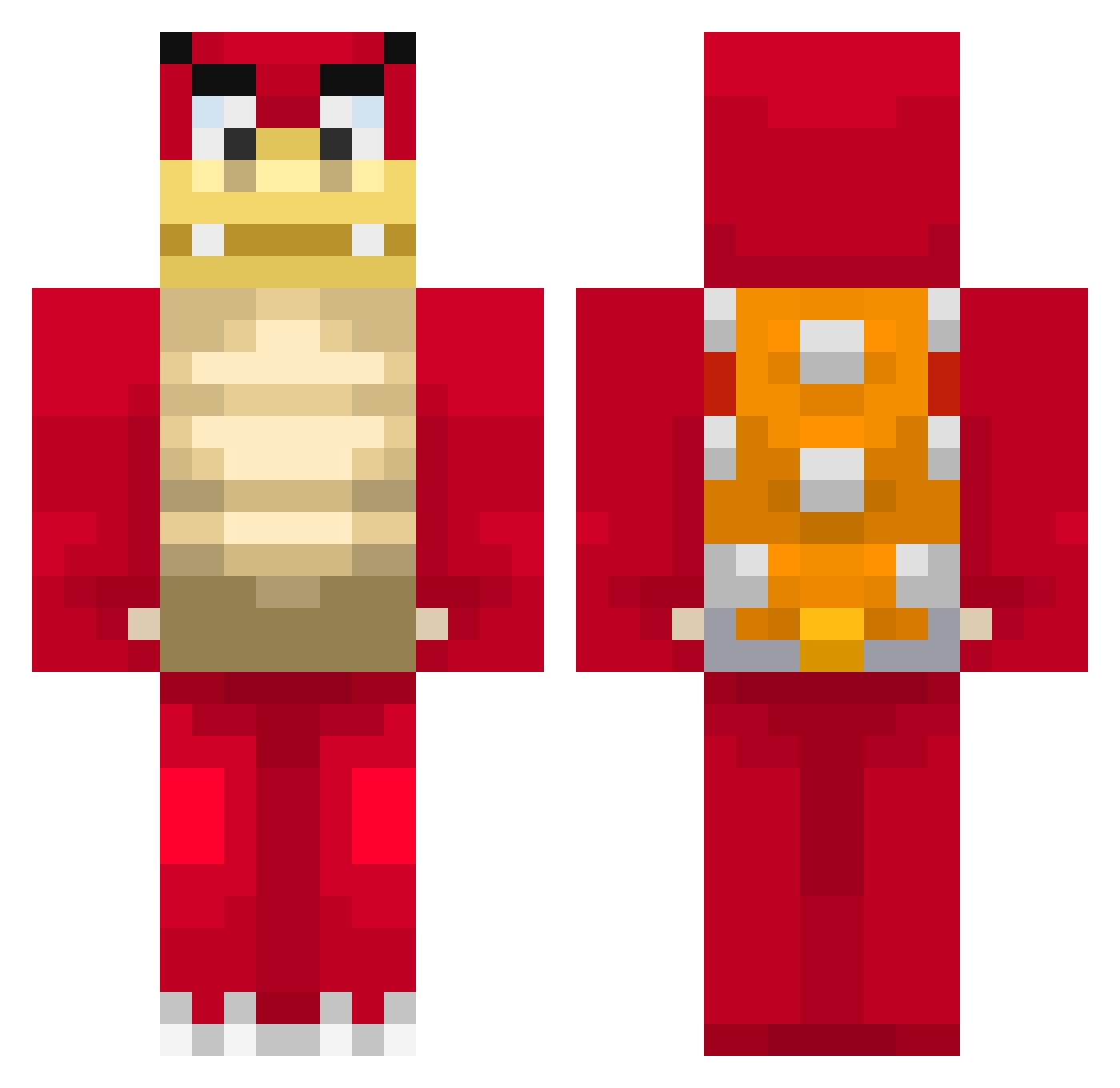 Phinks_ Minecraft skin, front and back view