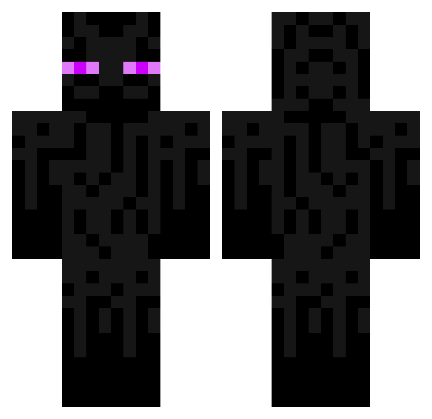 moshi0_0 Minecraft skin, front and back view