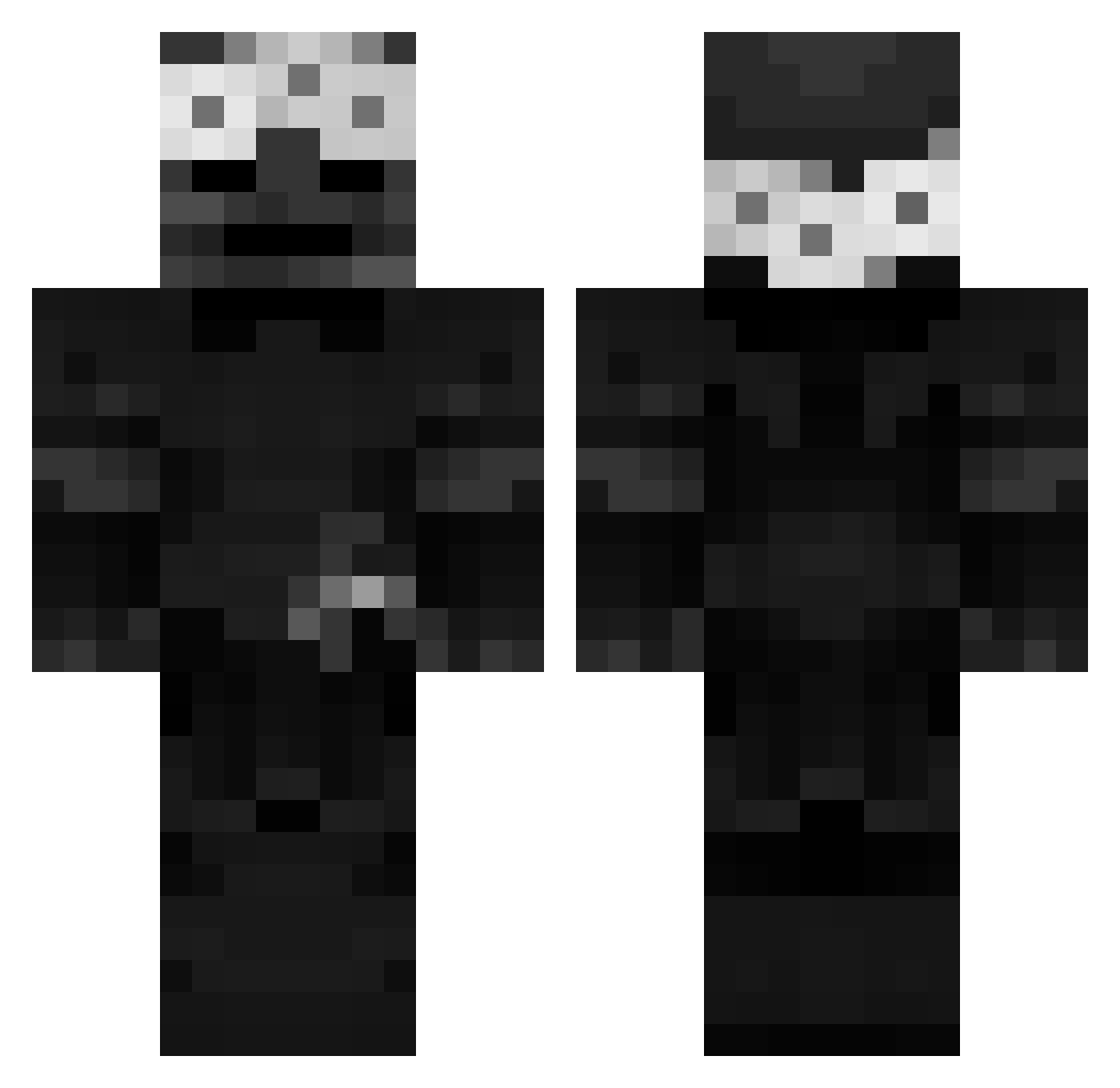 toastereater2 Minecraft skin, front and back view
