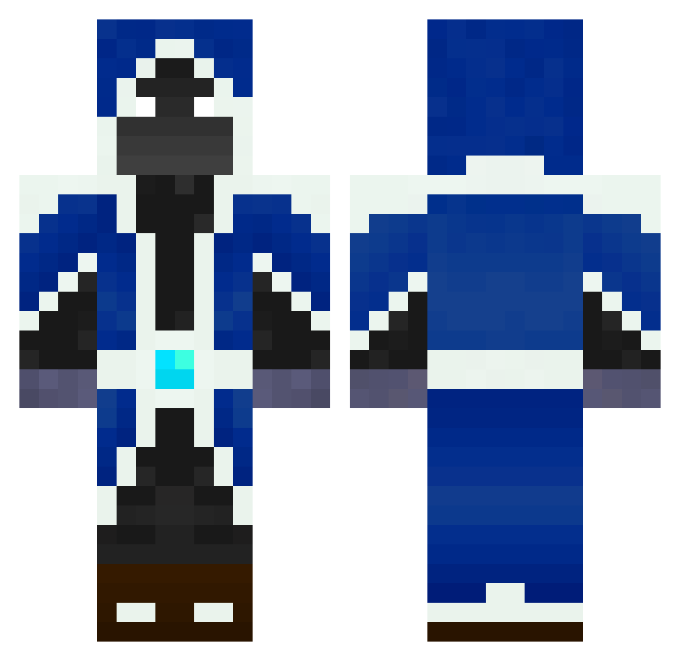 FreeseStudio Minecraft skin, front and back view
